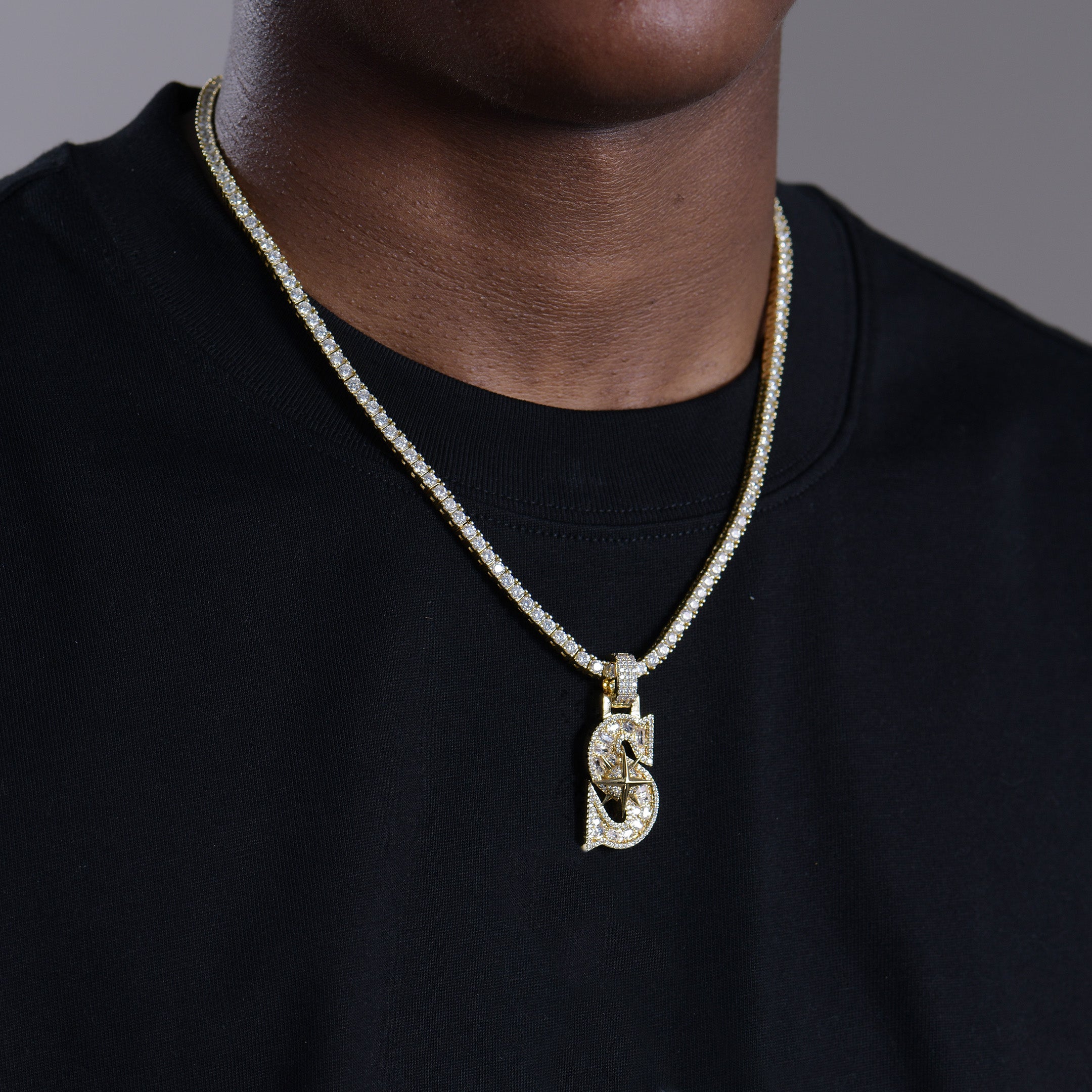 30MM Star Font Pendant