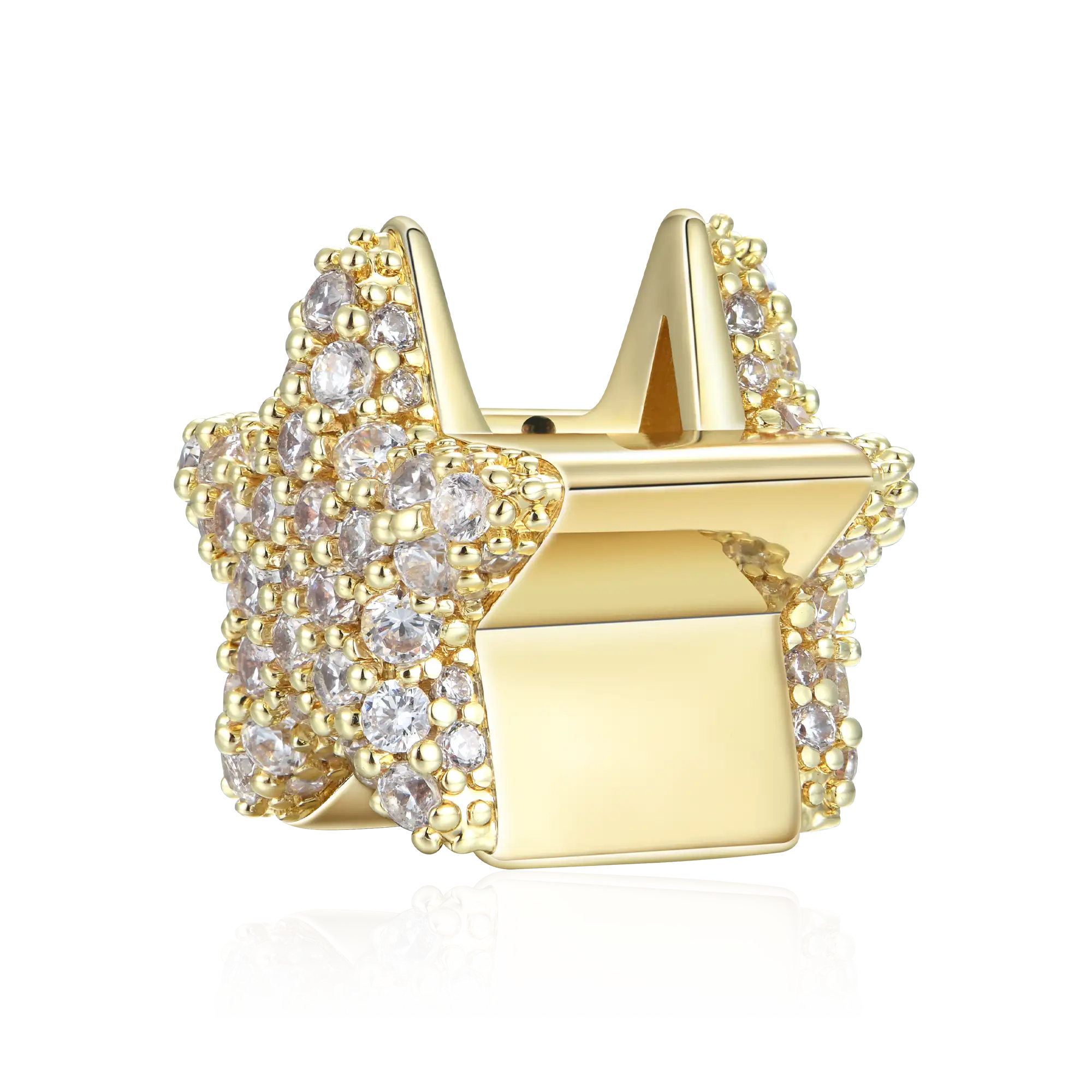 Iced Heart & Pentagram Hair Beads