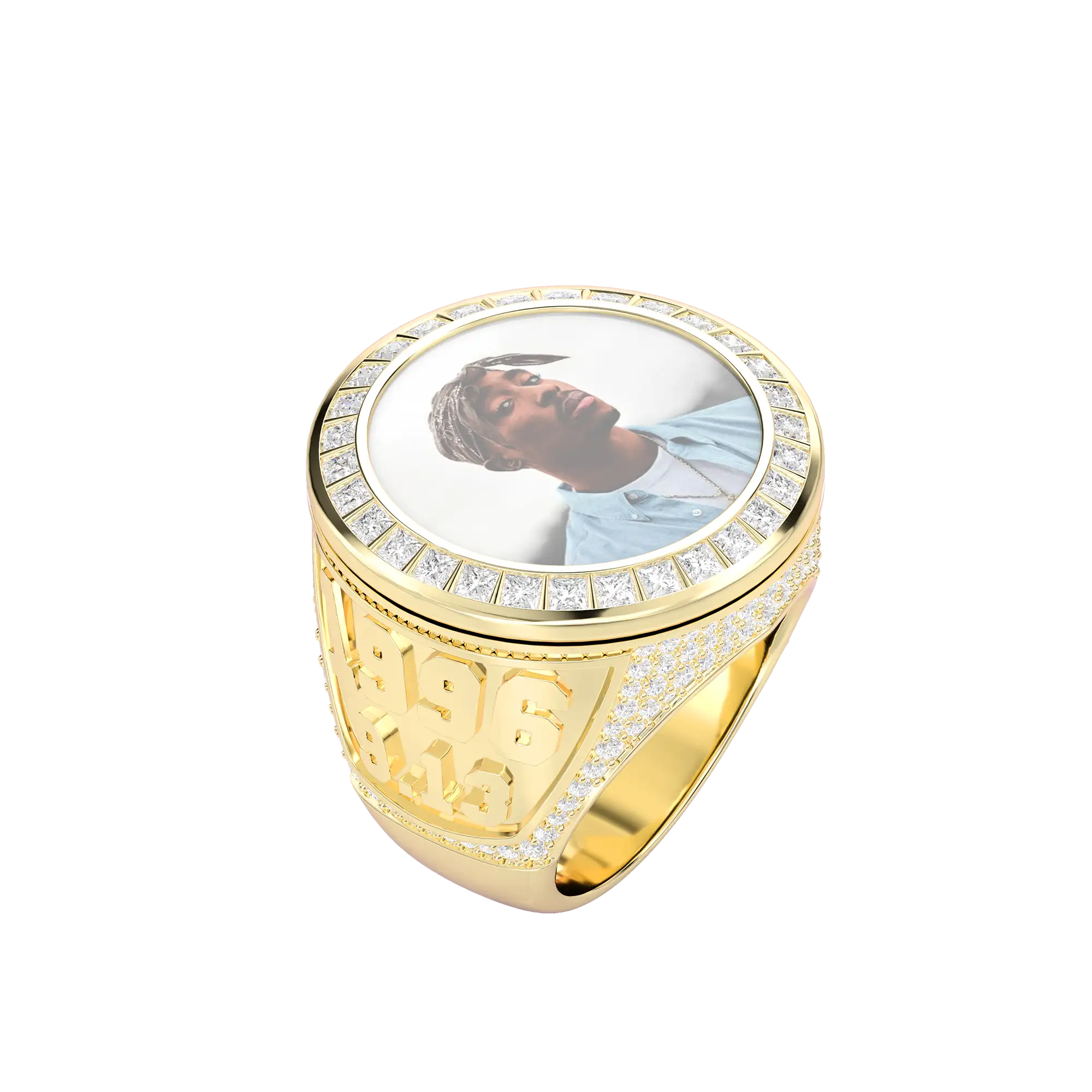 Custom Rotating Photo Championship Ring