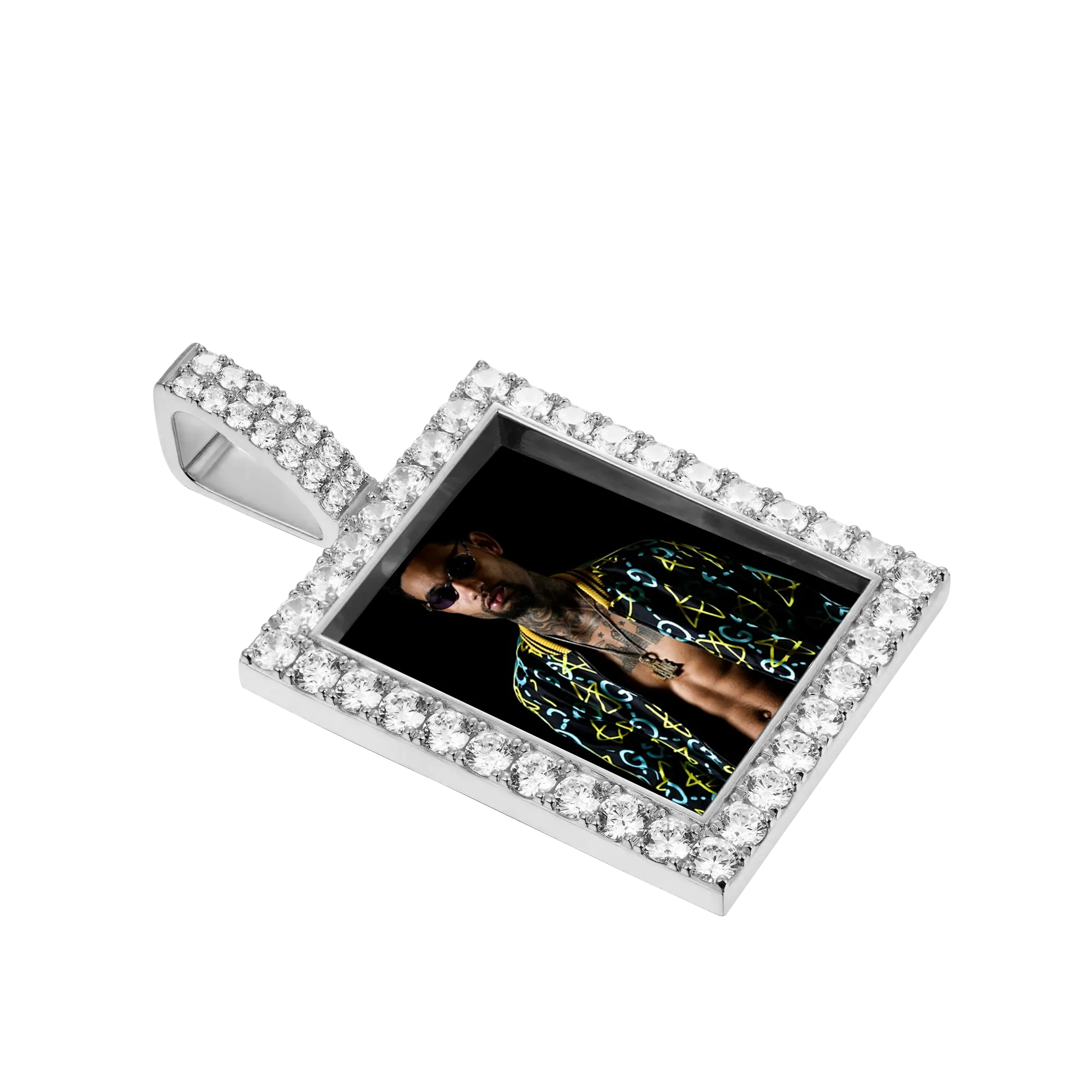 Custom Rectangular Photo Pendant