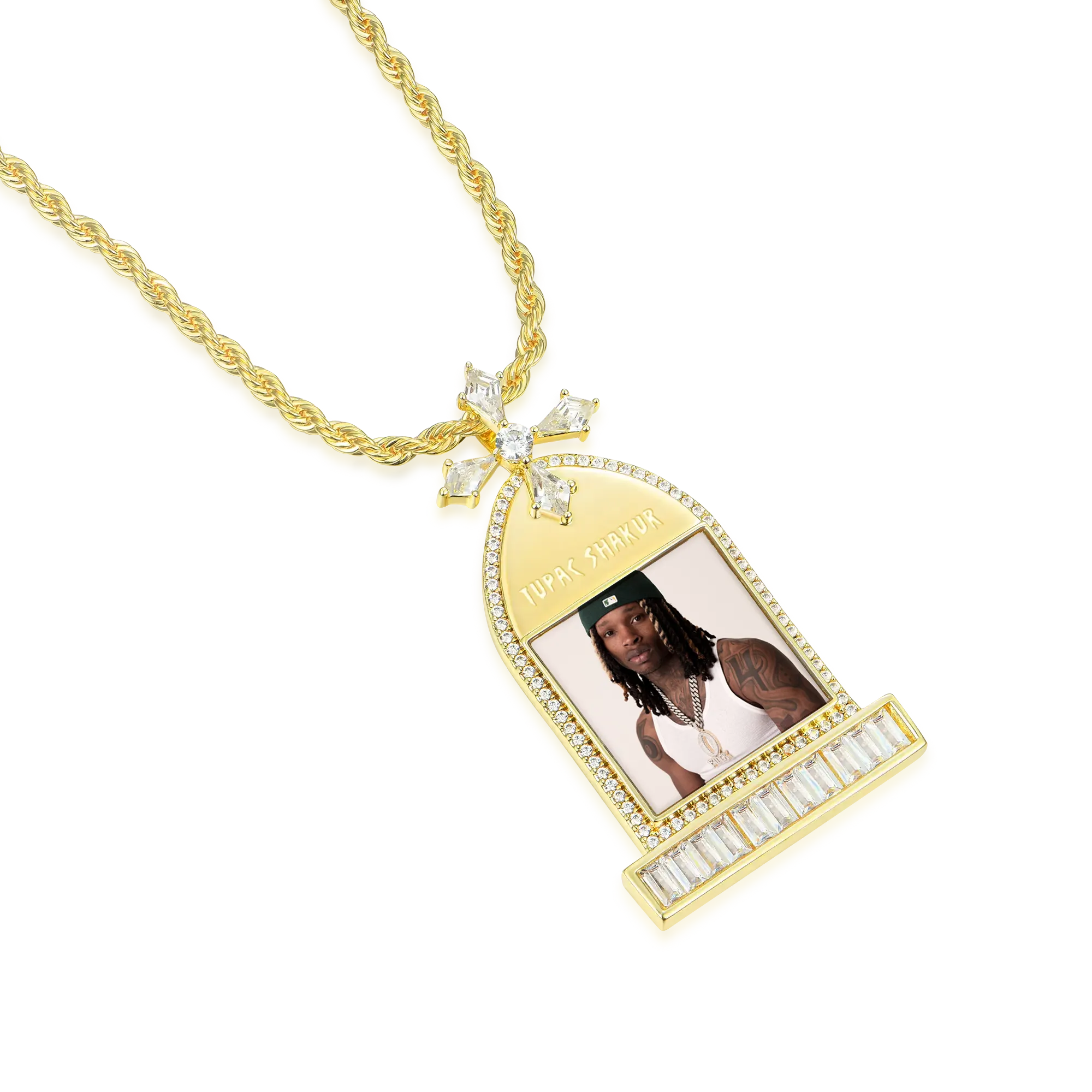Custom Tombstone Photo Pendant
