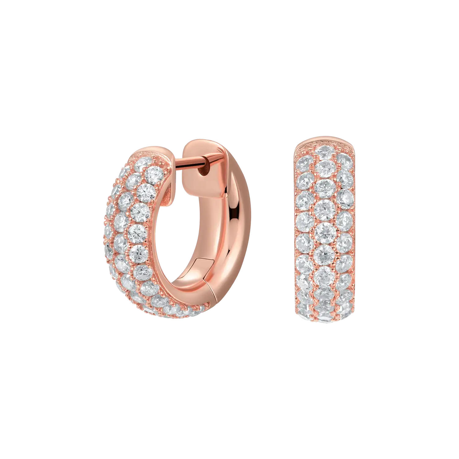 S925 Cluster Hoop Earring