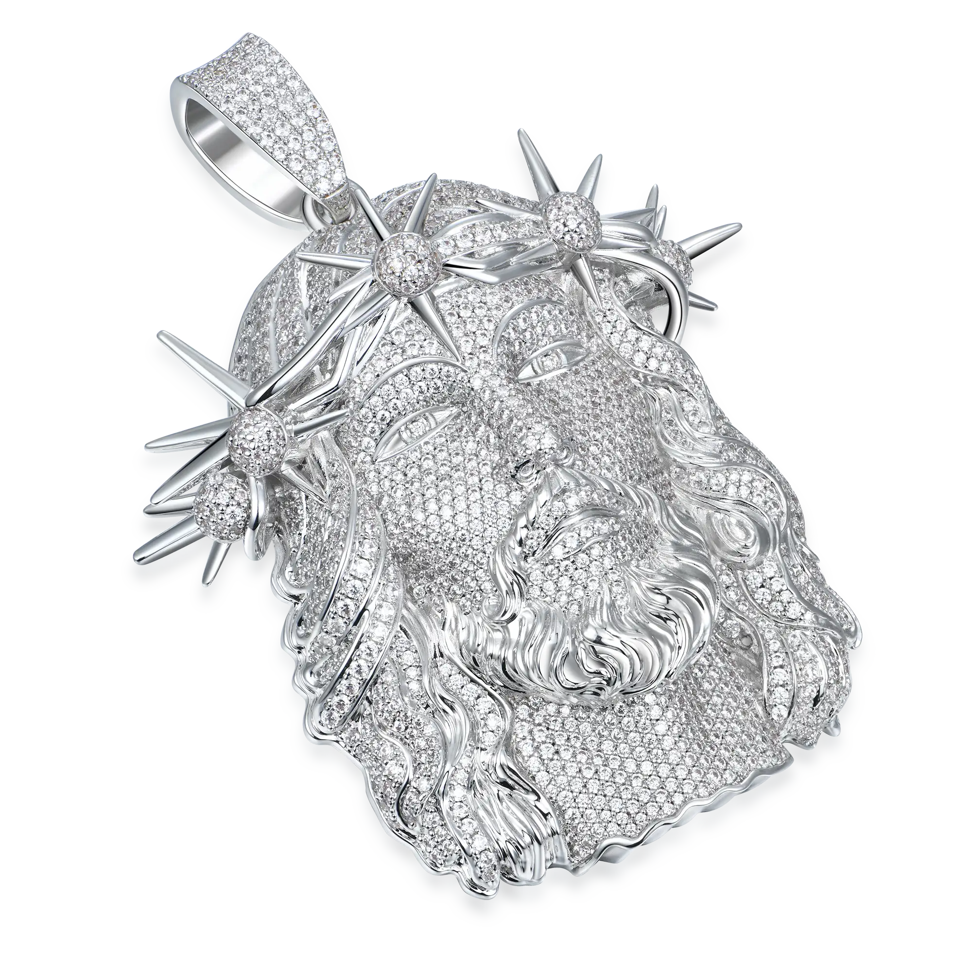 Jesus Piece Fully Iced Pendant - Large