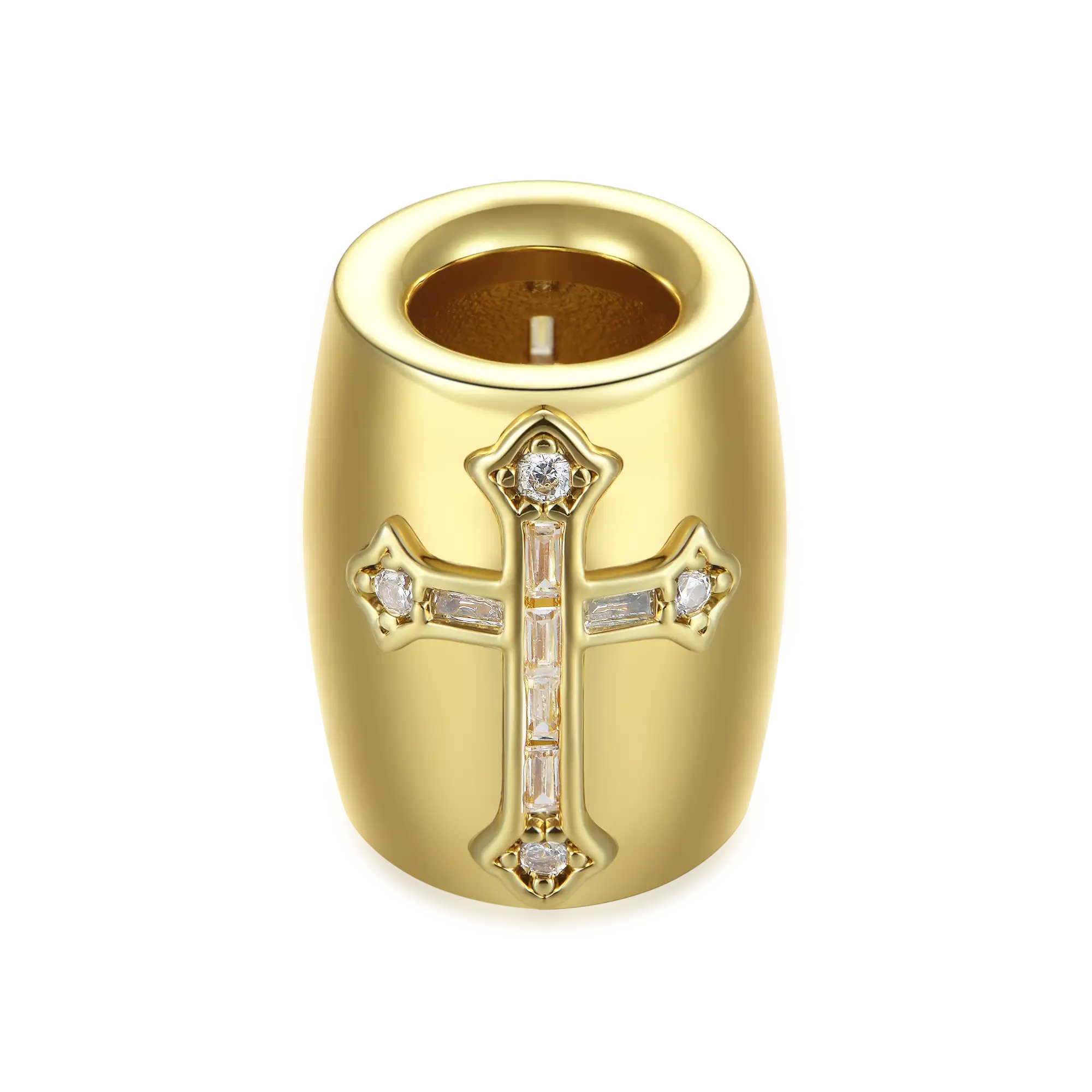 Iced Cross Hair Beads