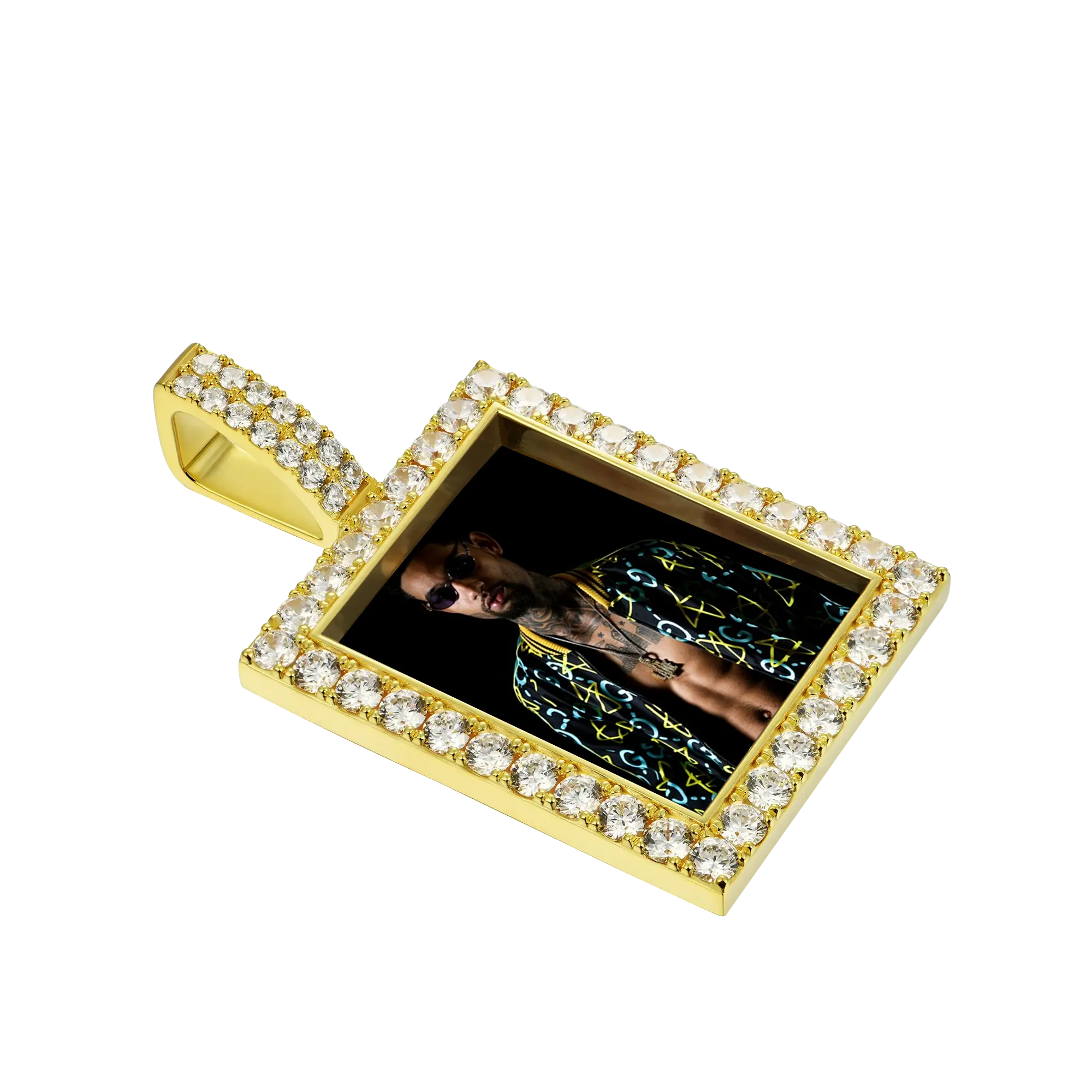 Custom Rectangular Photo Pendant