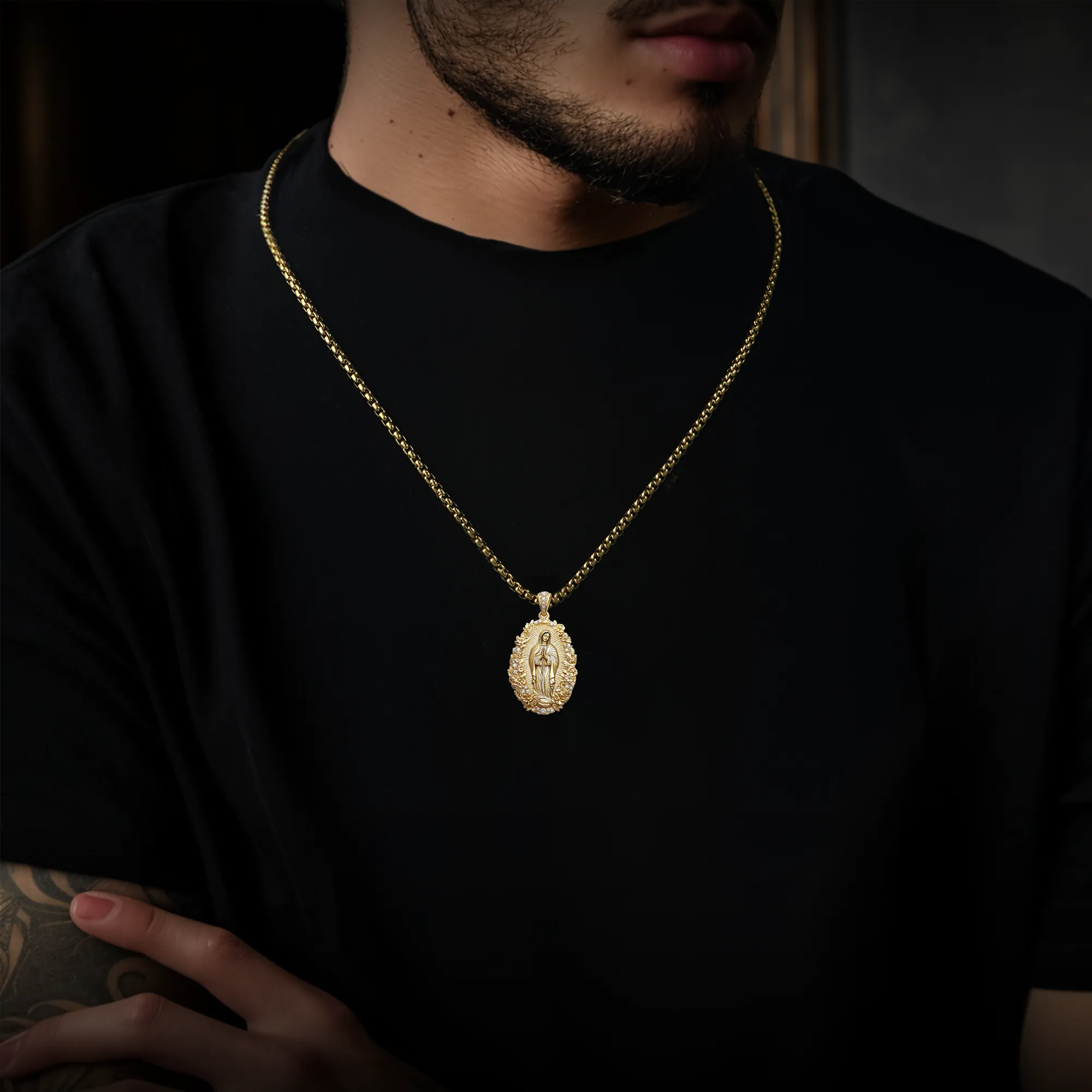 Saint Mary Floral Grace Pendant