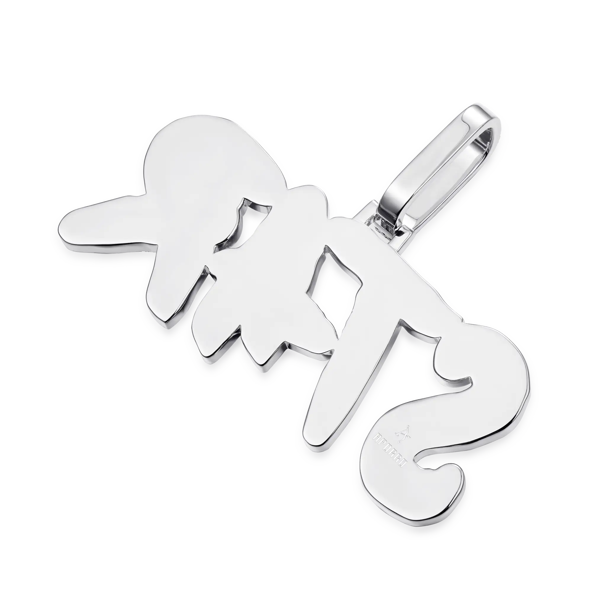 Custom Emerald Cut Coke Boys Font Pendant