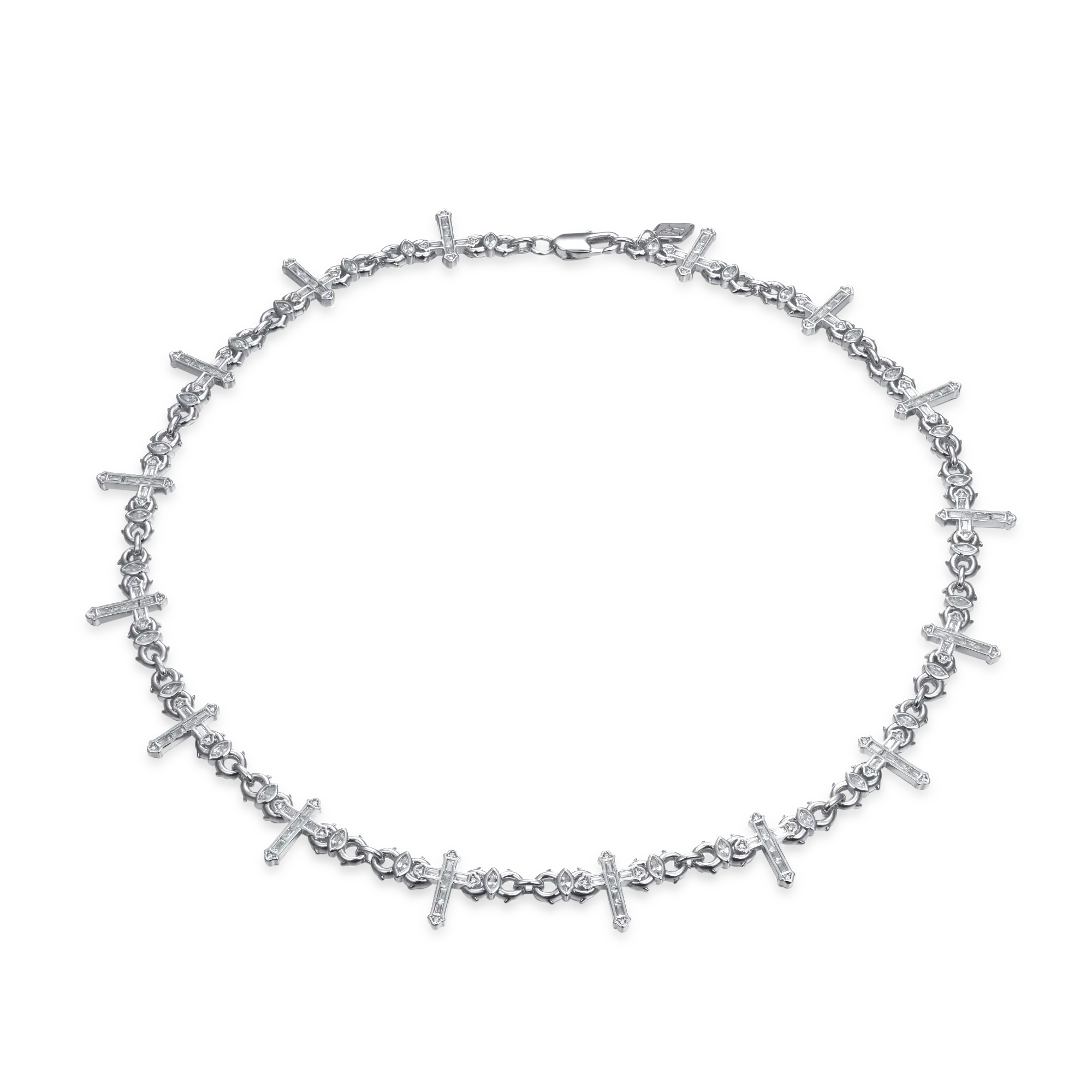 Women's Cross Of Thorns Infinity Chain - 6mm