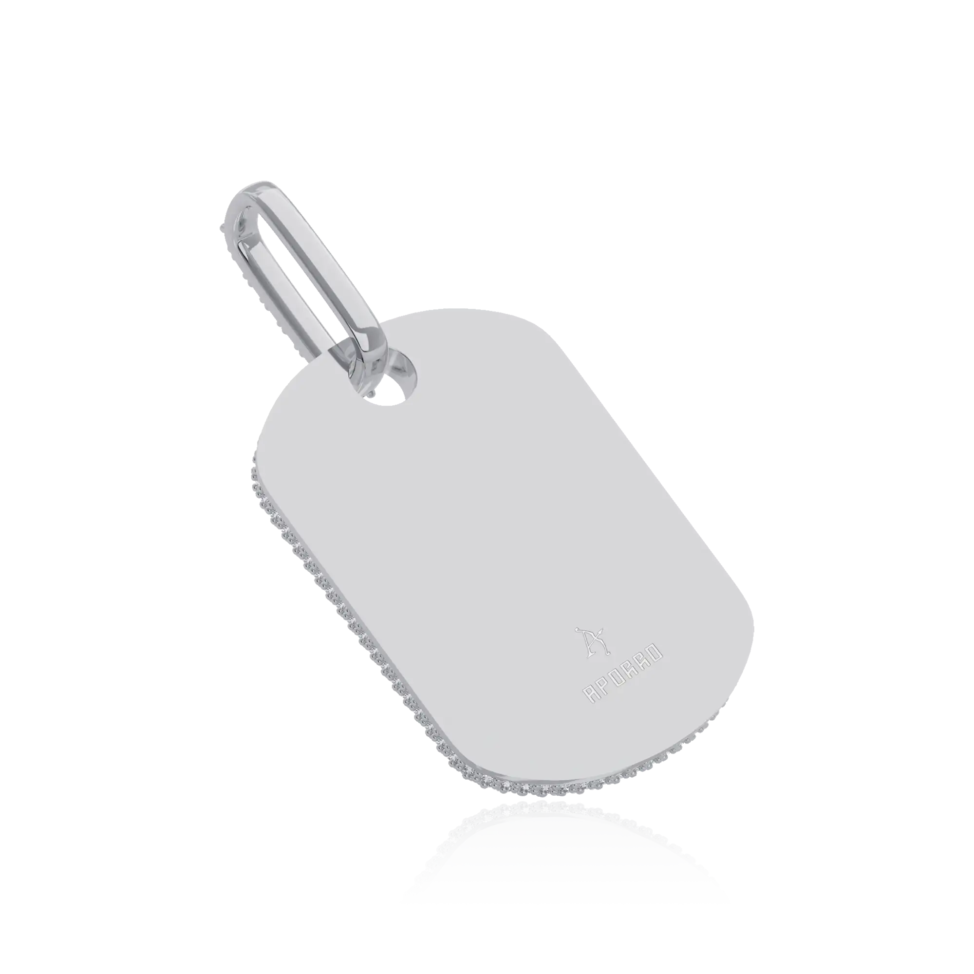 Custom Iced Out Baguette Cut Dog Tag Pendant