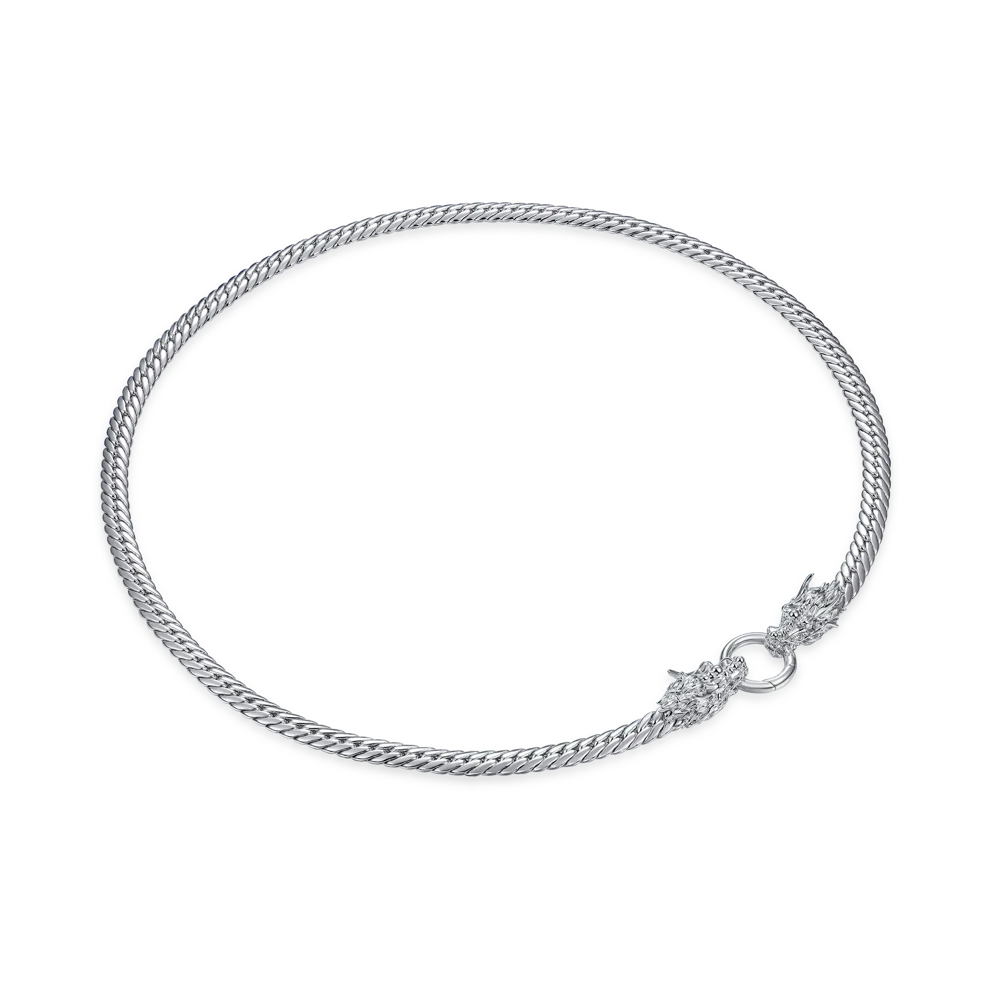 WONG Double Dragon Miami Cuban Chain & Wallet Chain - 8mm