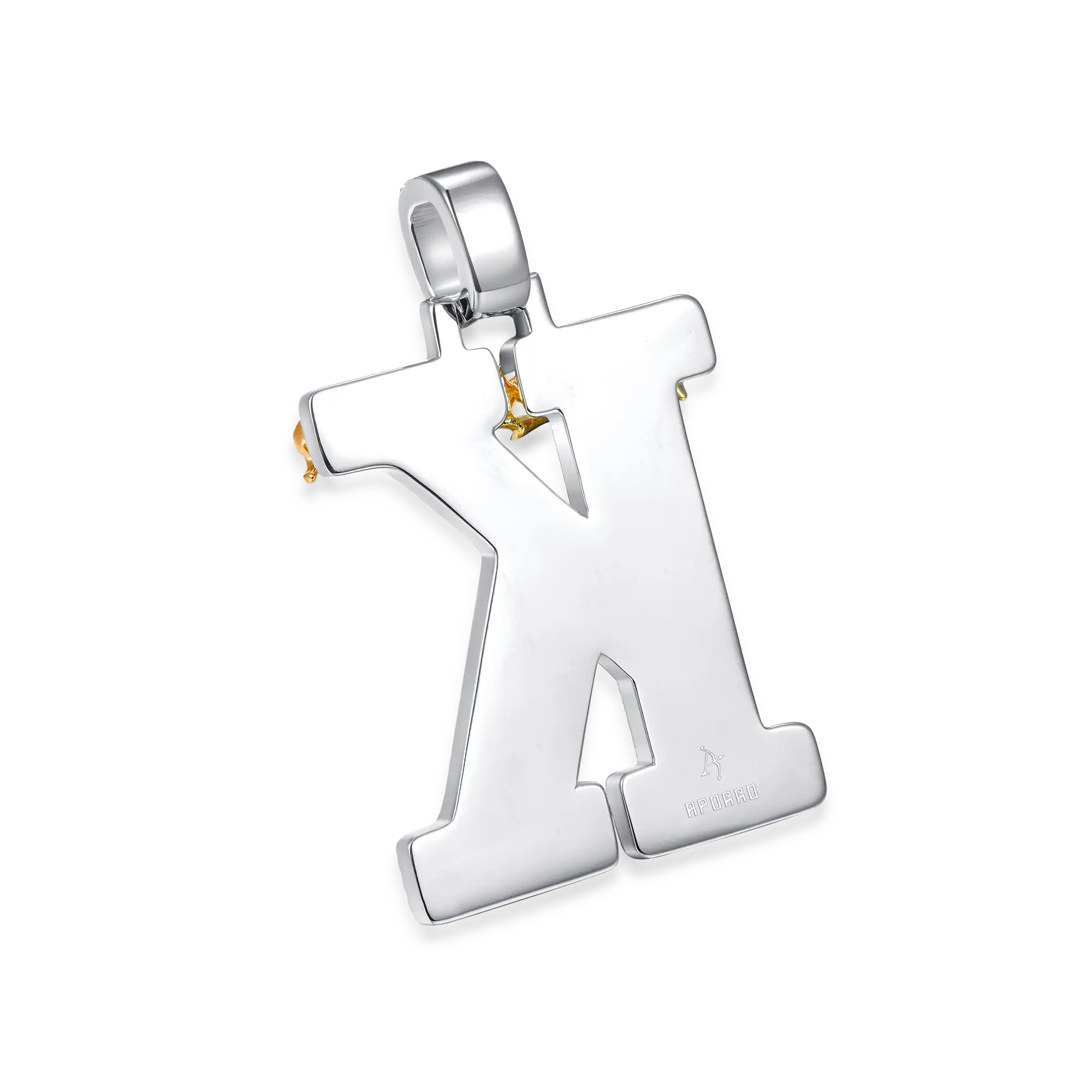 Custom Crown of Thorns Initial Letter Pendant