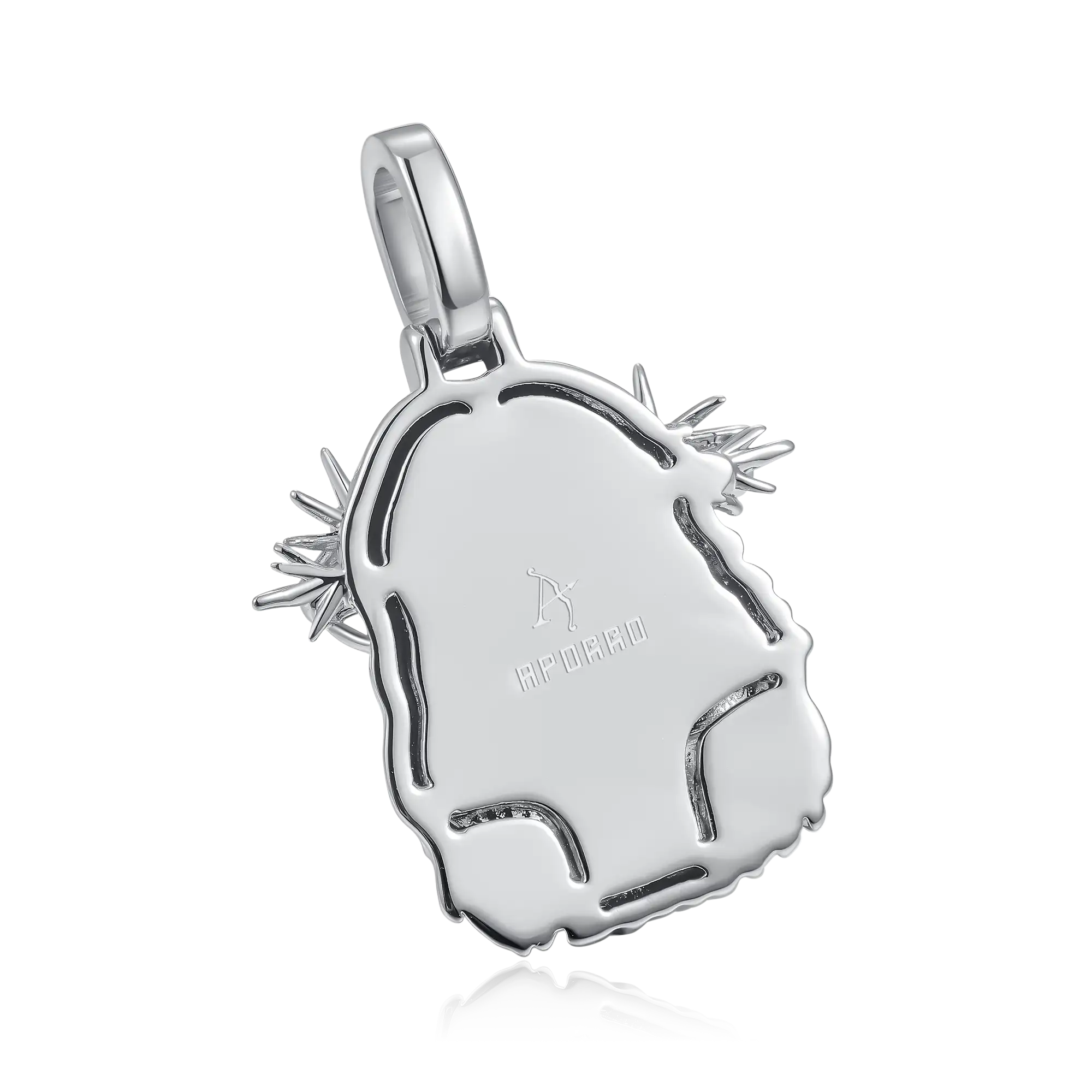 Women's Jesus Piece Plain Gold Pendant - Micro