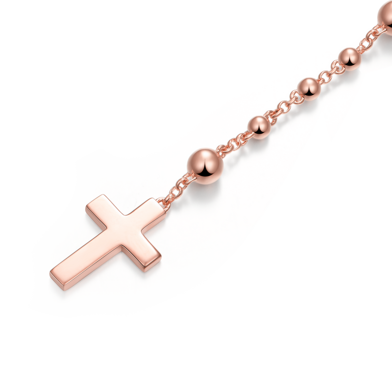 Custom Adjustable Virgin Mary Rosary Necklace