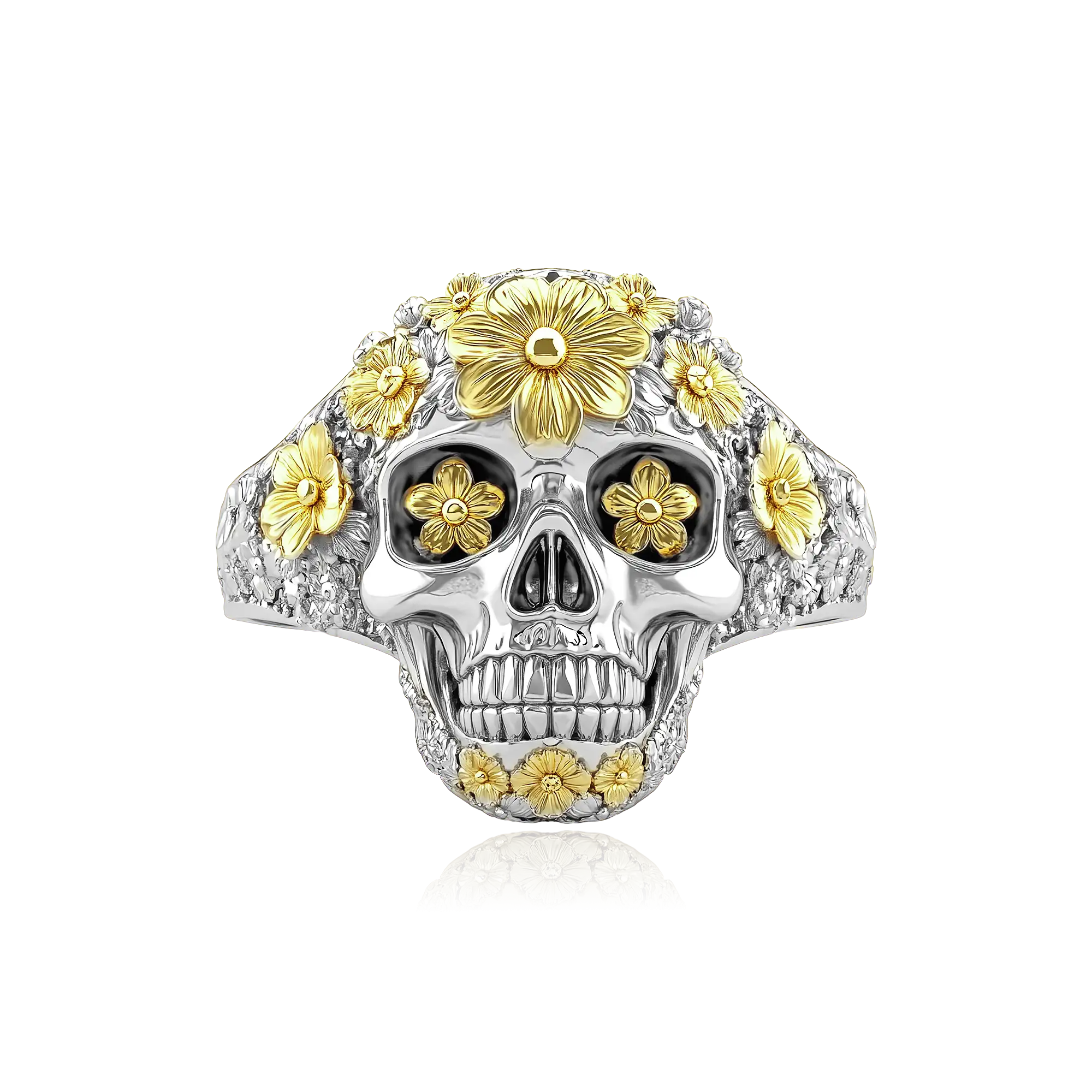 Calavera Golden Bloom Ring