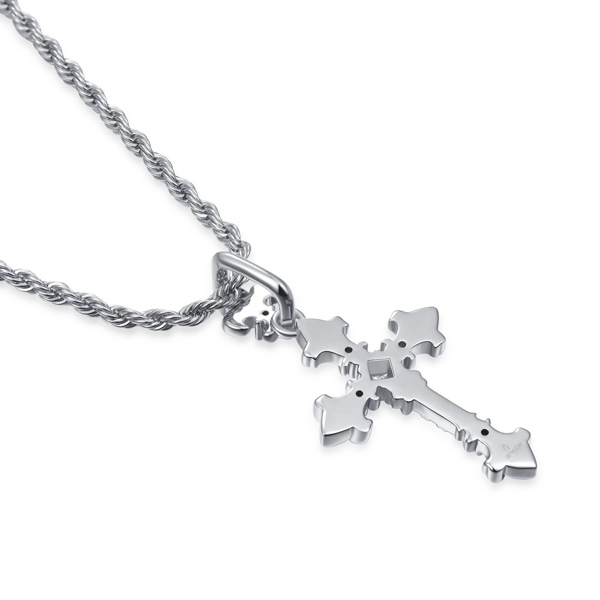 Knight Flower Cross Pendant