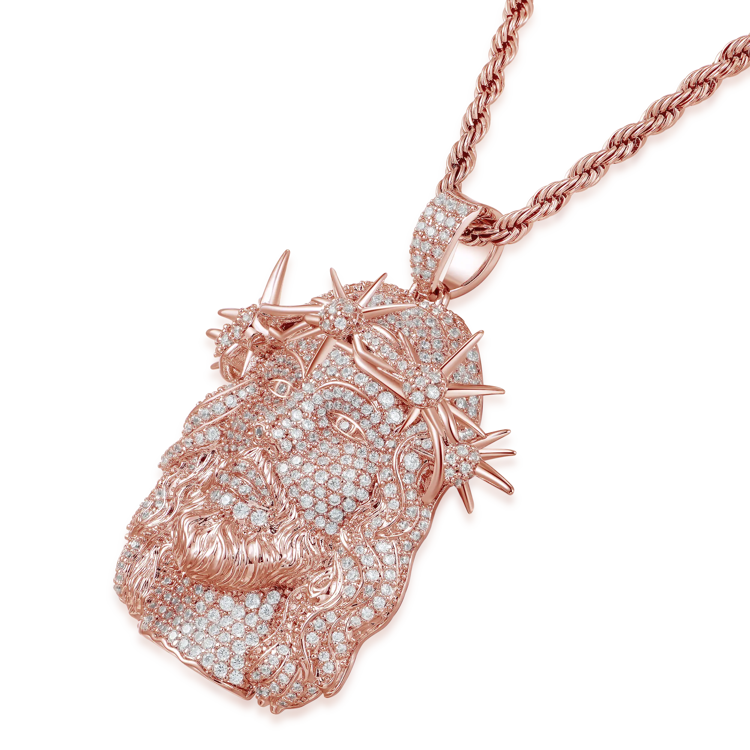 Jesus Piece Fully Iced Pendant