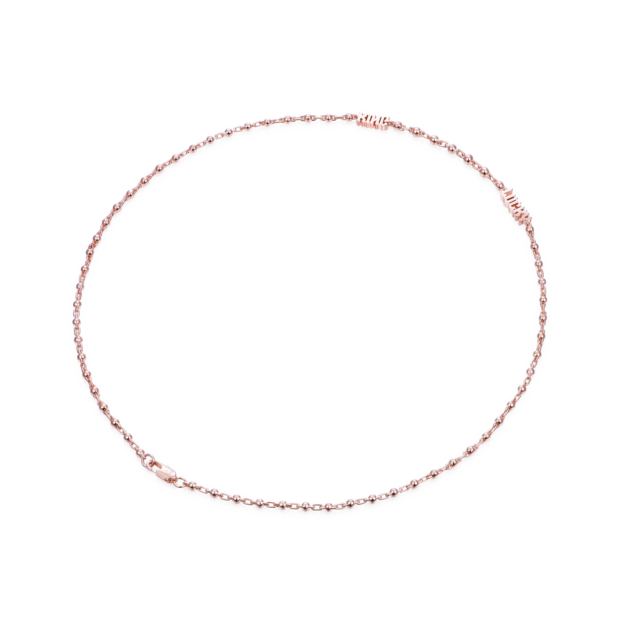 Custom Font/Name Round Ball Chain - 3mm