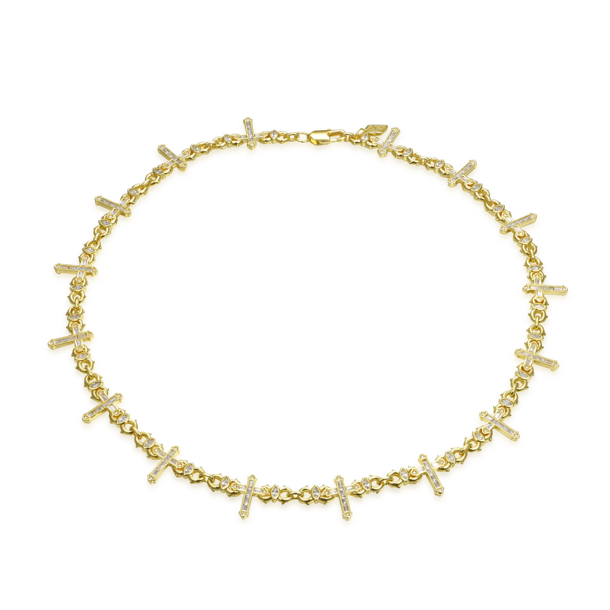 Women's Cross Of Thorns Infinity Chain - 6mm