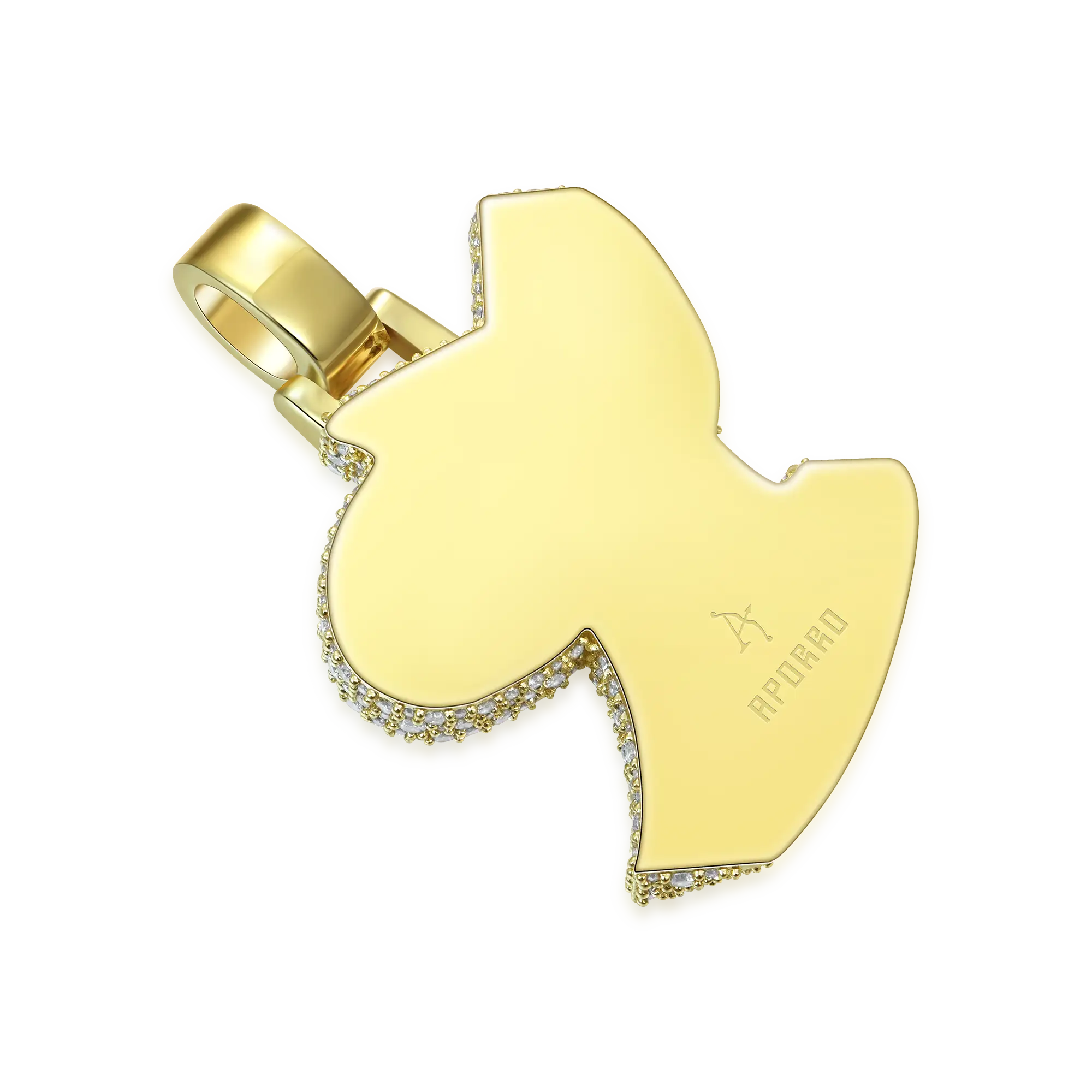 Custom 3D Bold Graffiti Font Letter Pendant - 38mm