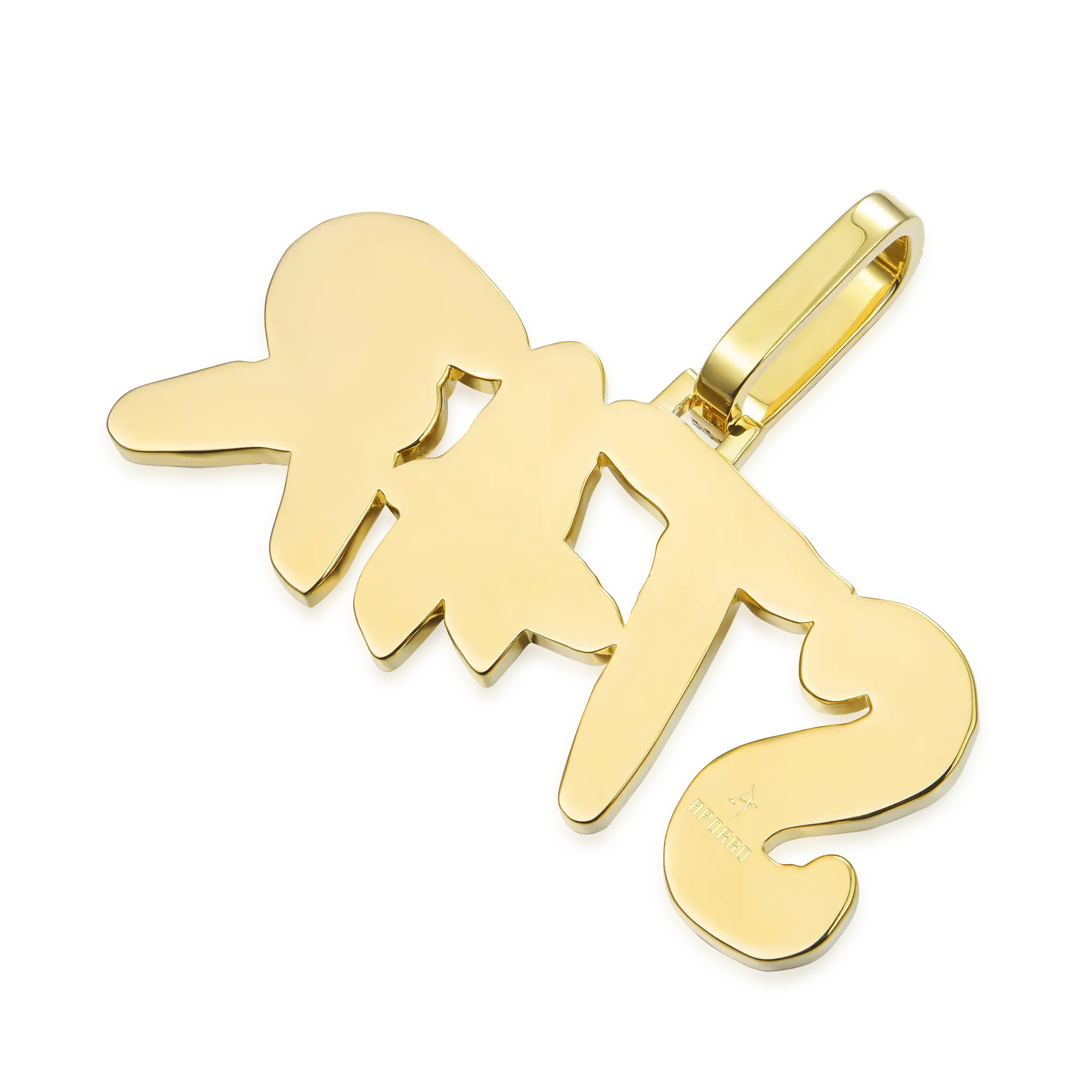 Custom Emerald Cut Coke Boys Font Pendant