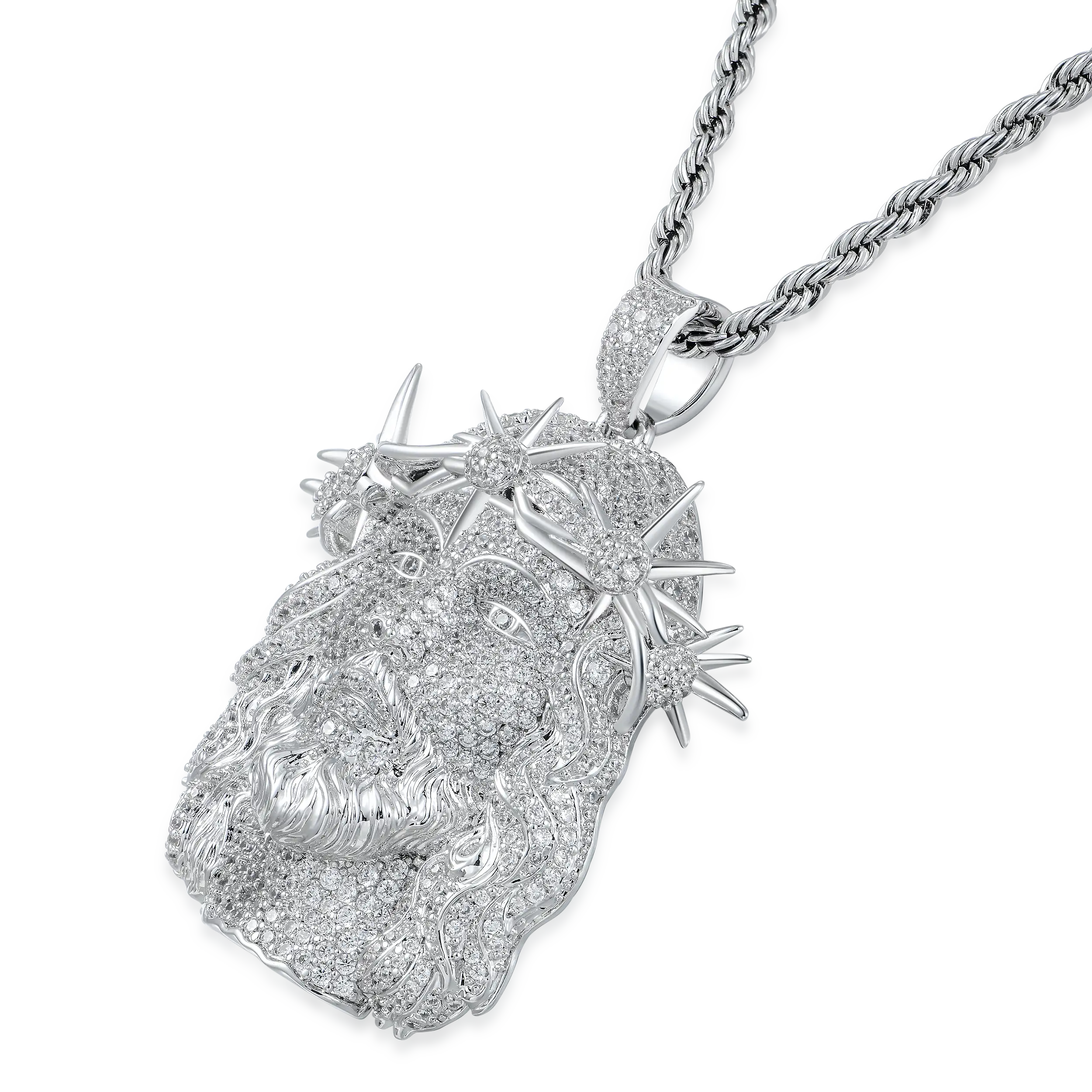 Women's Jesus Fully Piece Iced Pendant