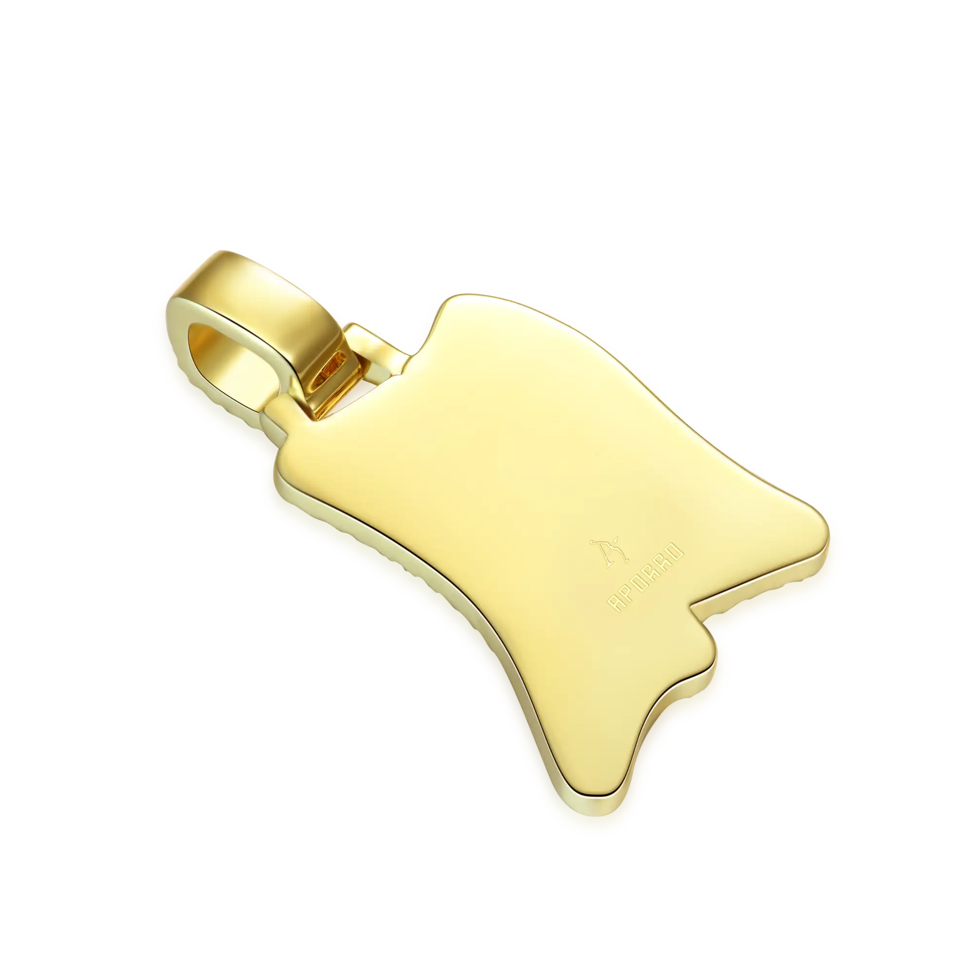 Custom Double Layer Graffiti Font Letter Pendant - 30mm