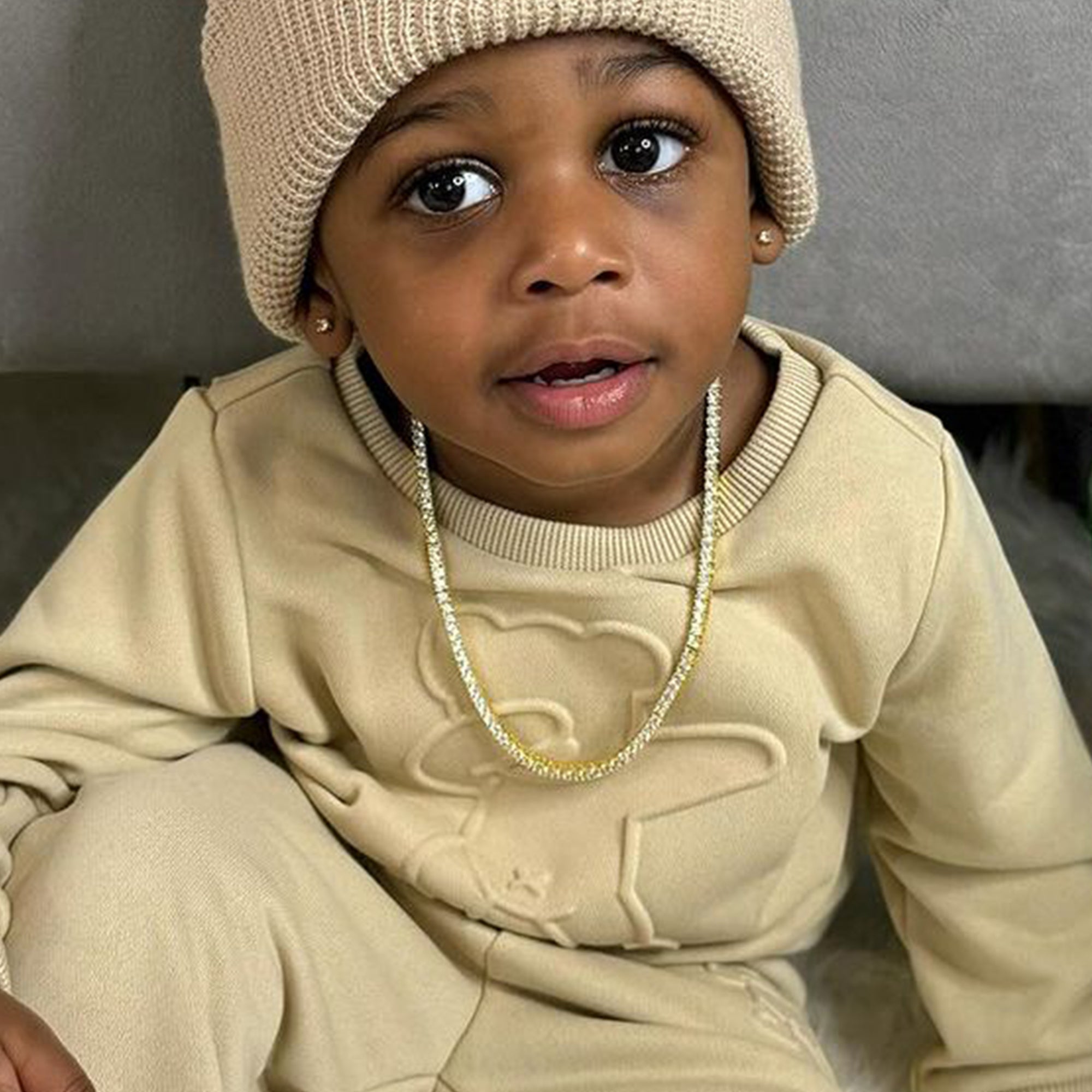 Youth Iced Tennis Chain - 3mm