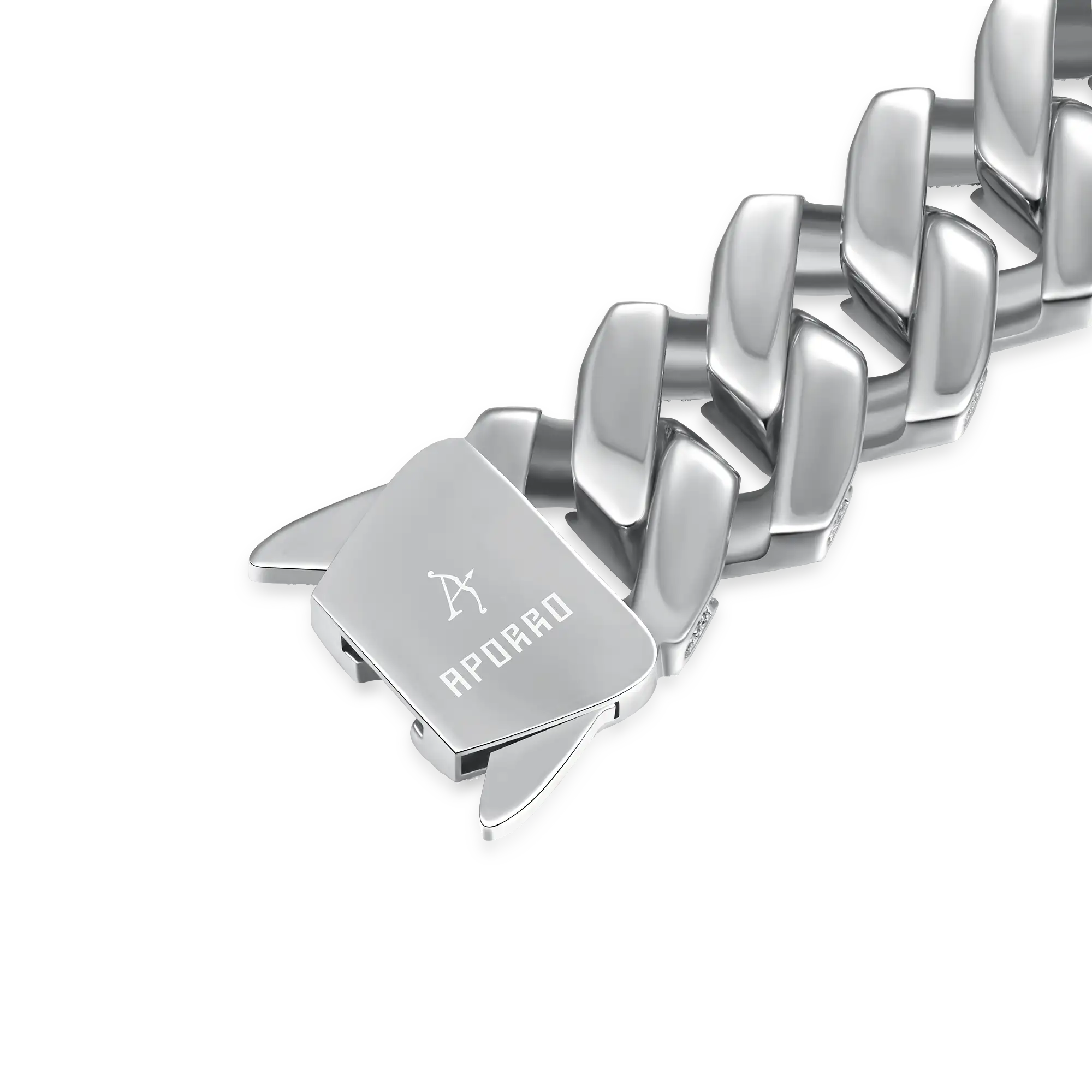 Custom Rollercoaster Buckle Prong Cuban Chain - 25mm