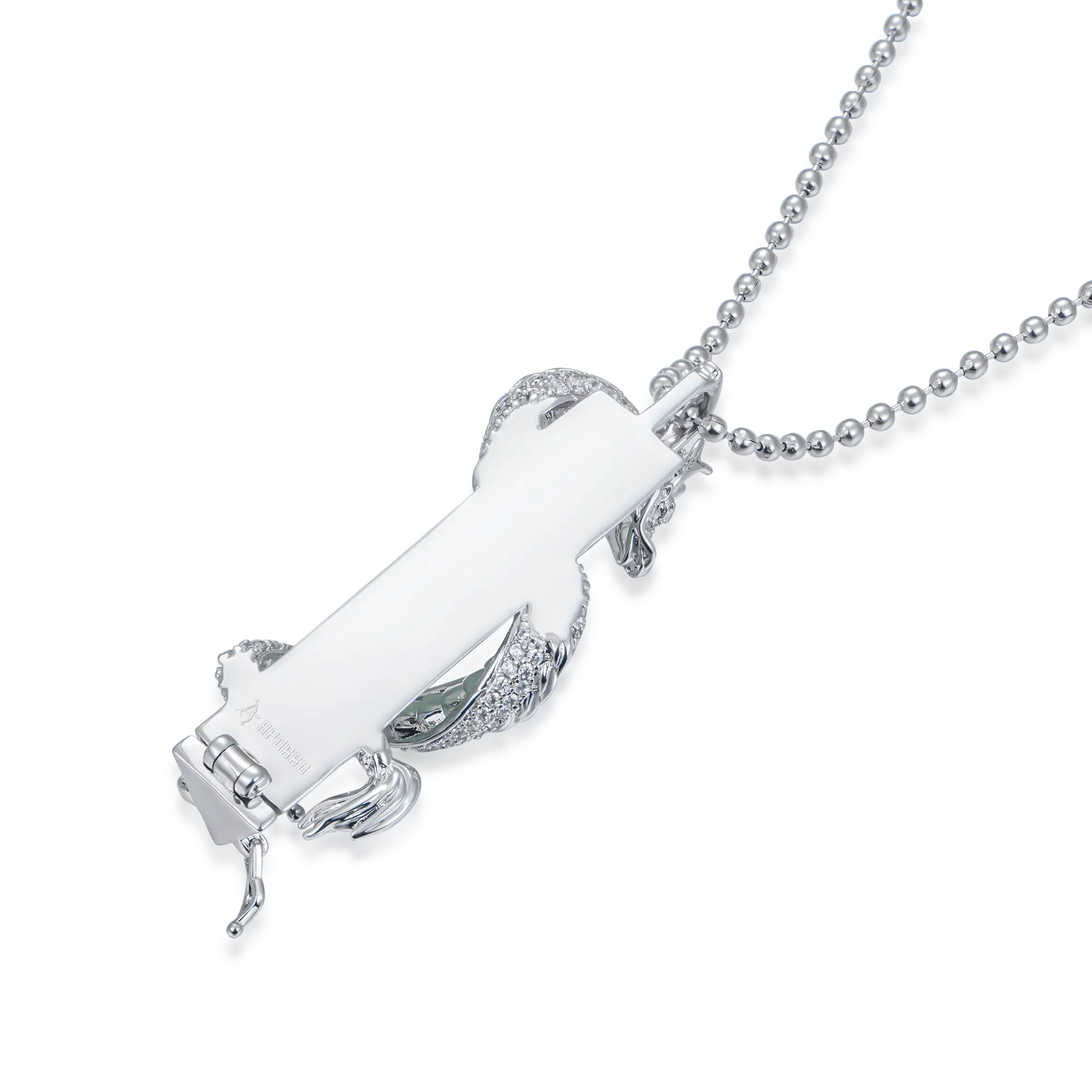 WONG Ⅱ Iced Out Jade Column Pendant