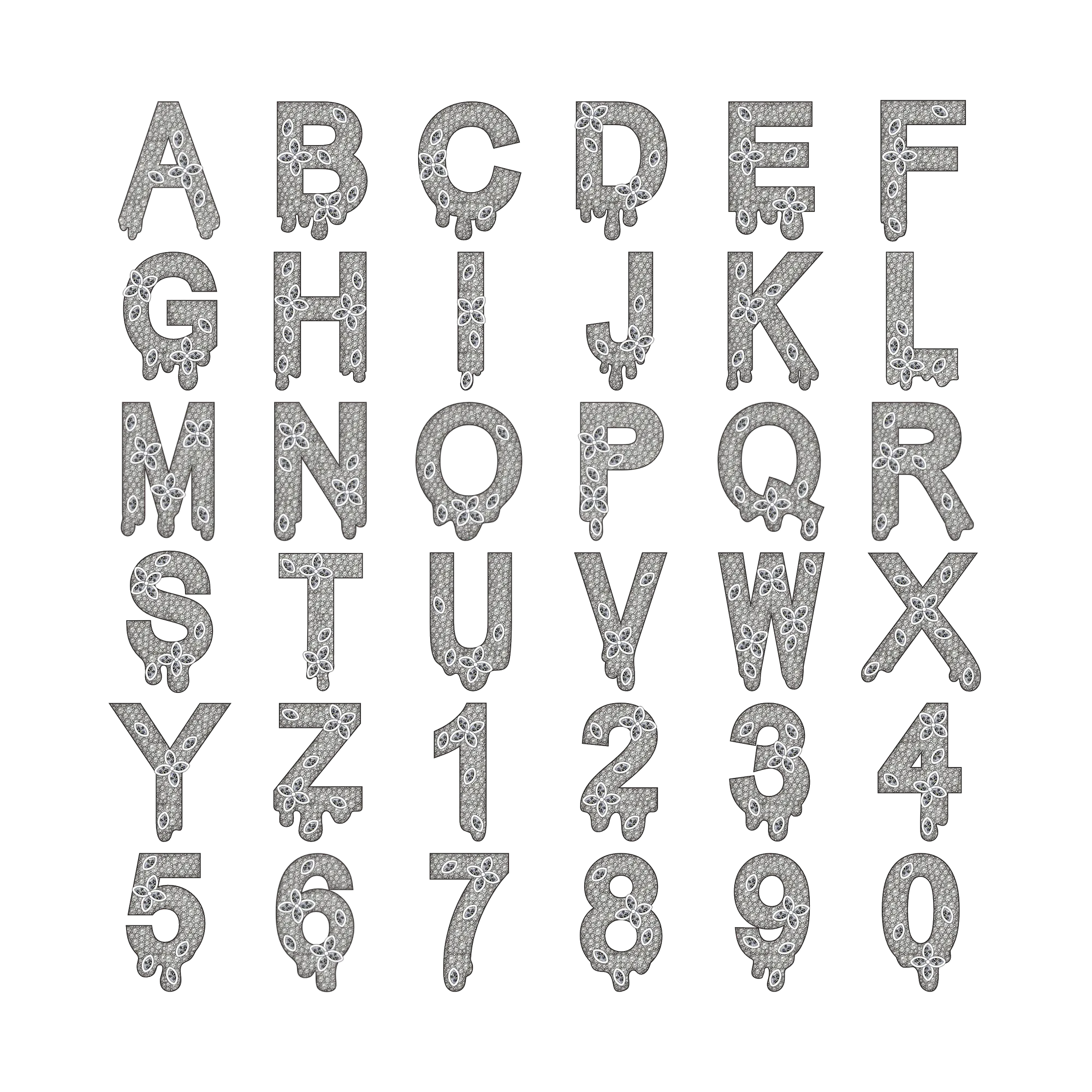 Custom Four Leaf Clover Font Pendant