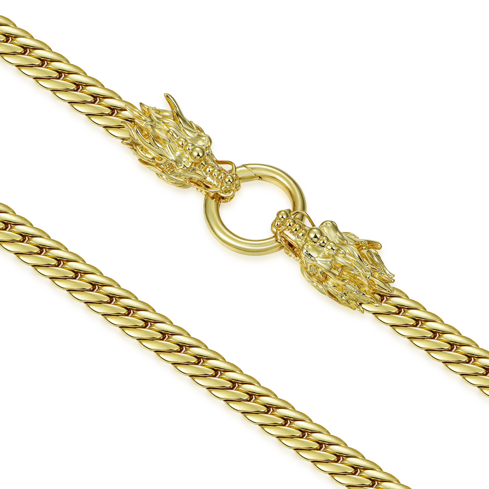 WONG Double Dragon Miami Cuban Chain - 8mm