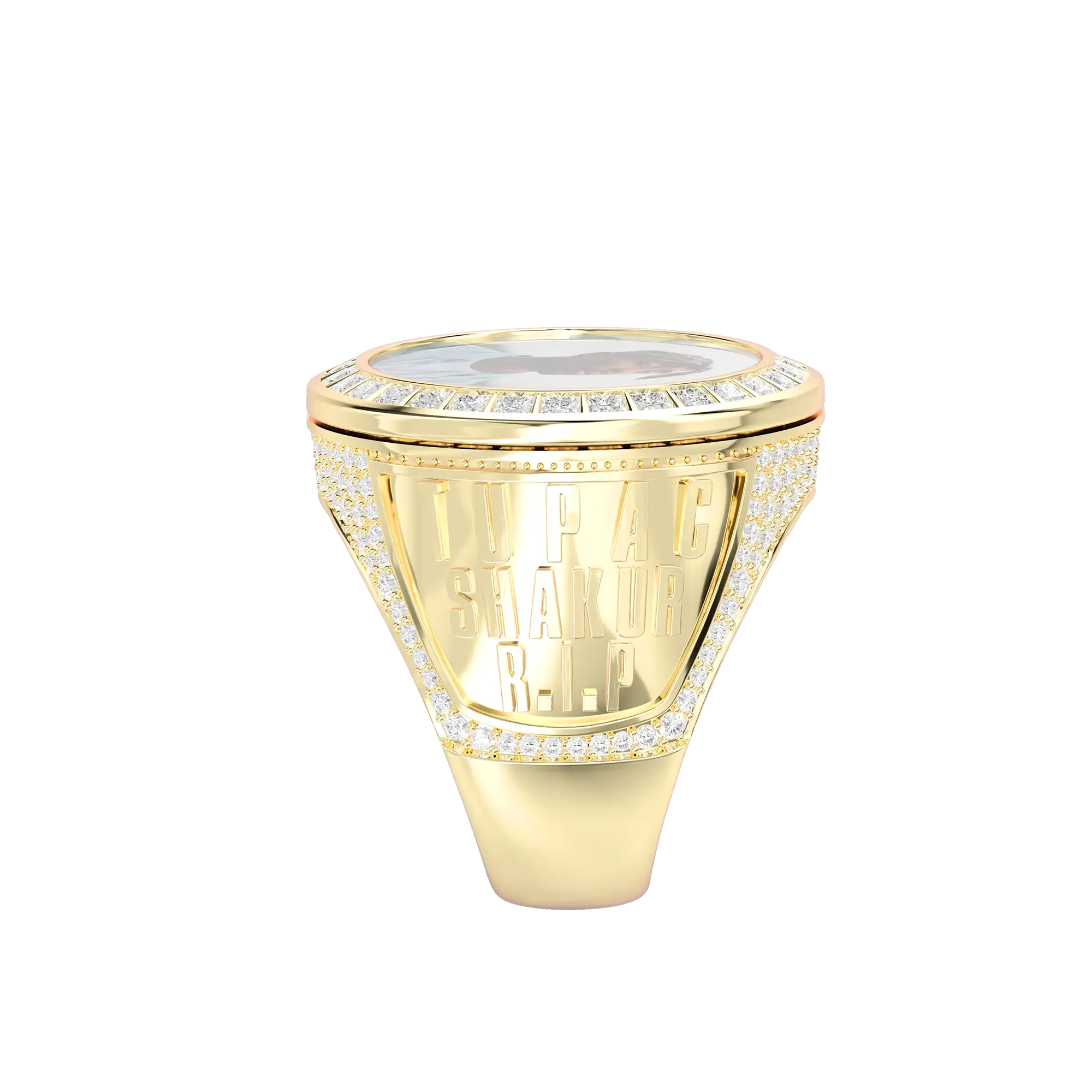 Custom Rotating Photo Championship Ring