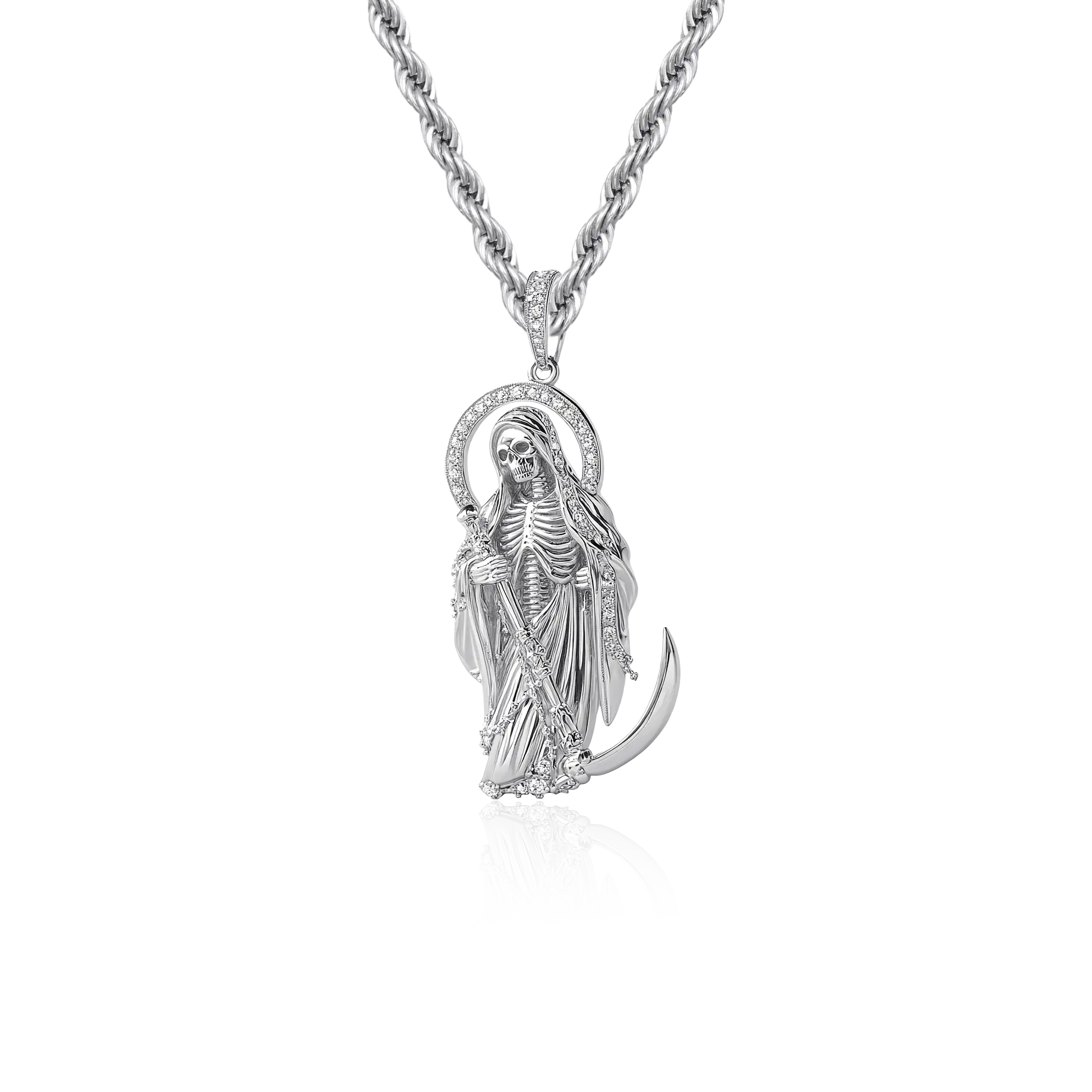 Santa Muerte Reaper Pendant