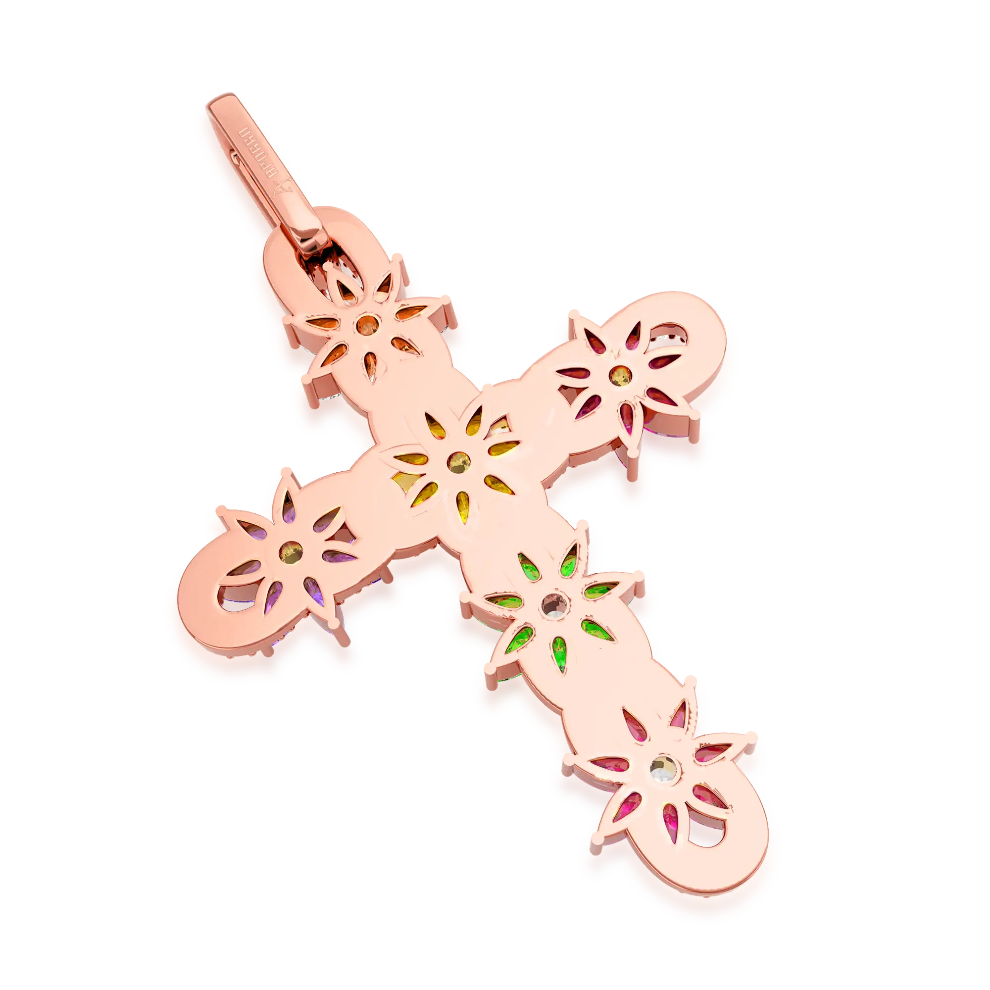 Lily Infinity Cross Pendant