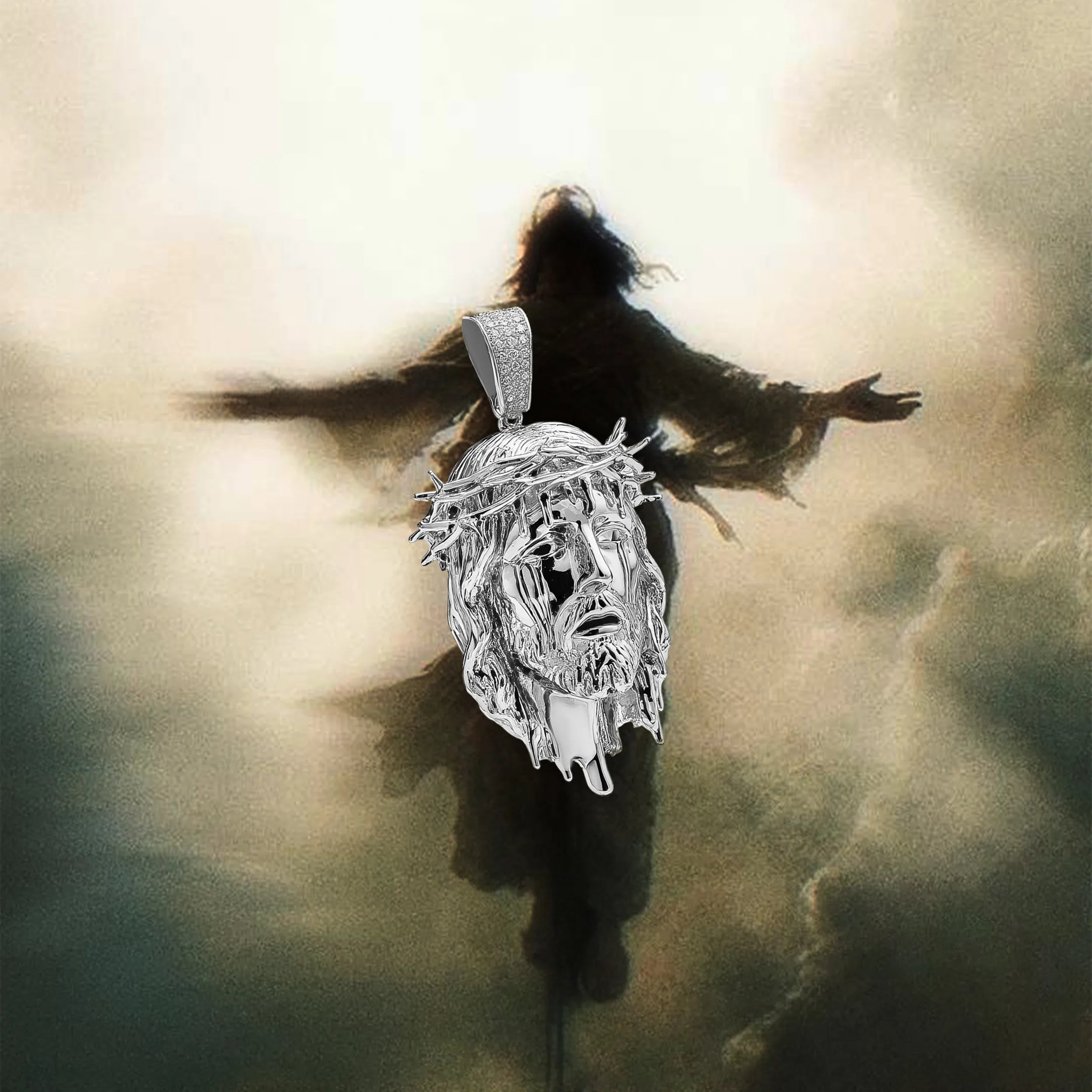 Drip Messiah - Pray Real Jesus Pendant - 38mm