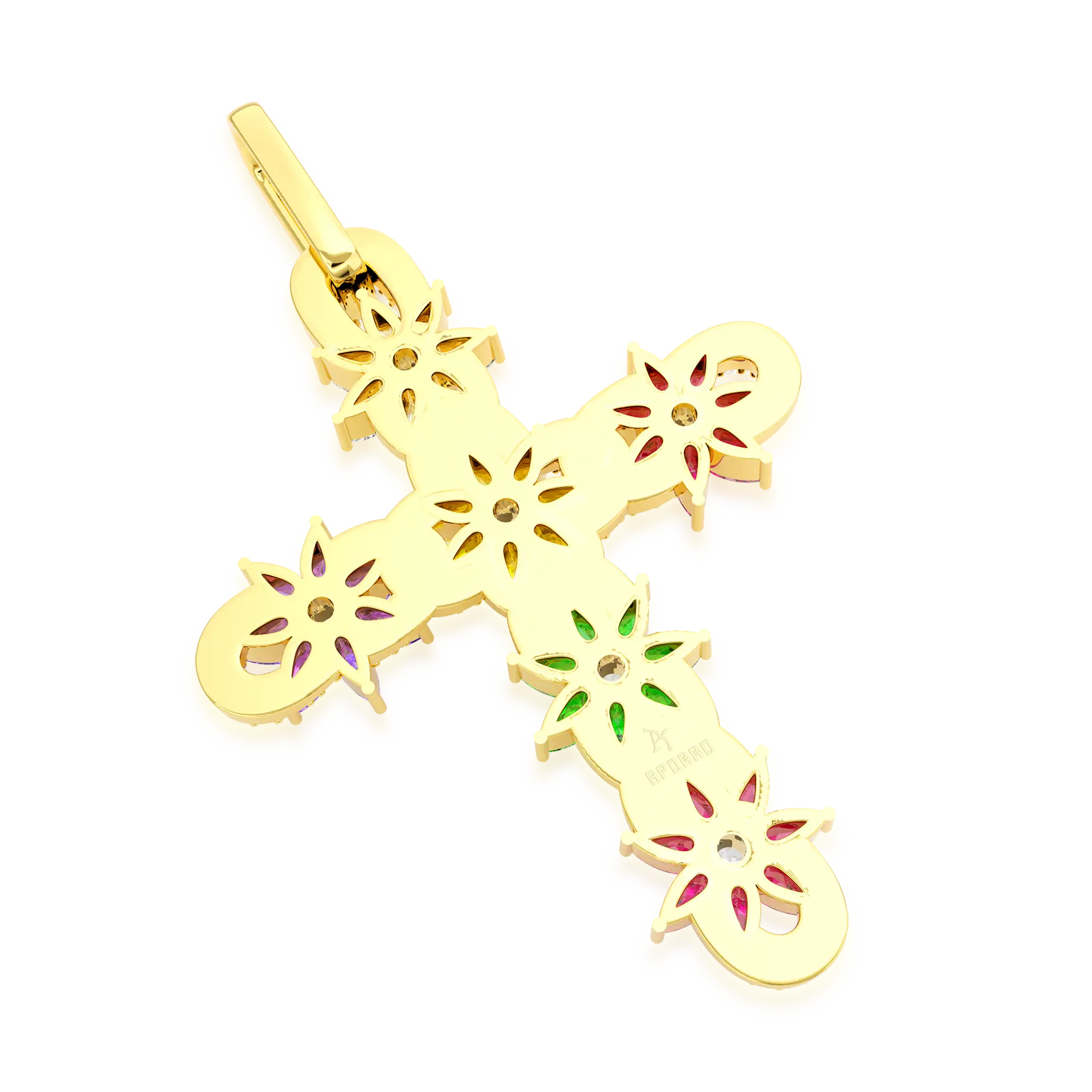 Lily Infinity Cross Pendant