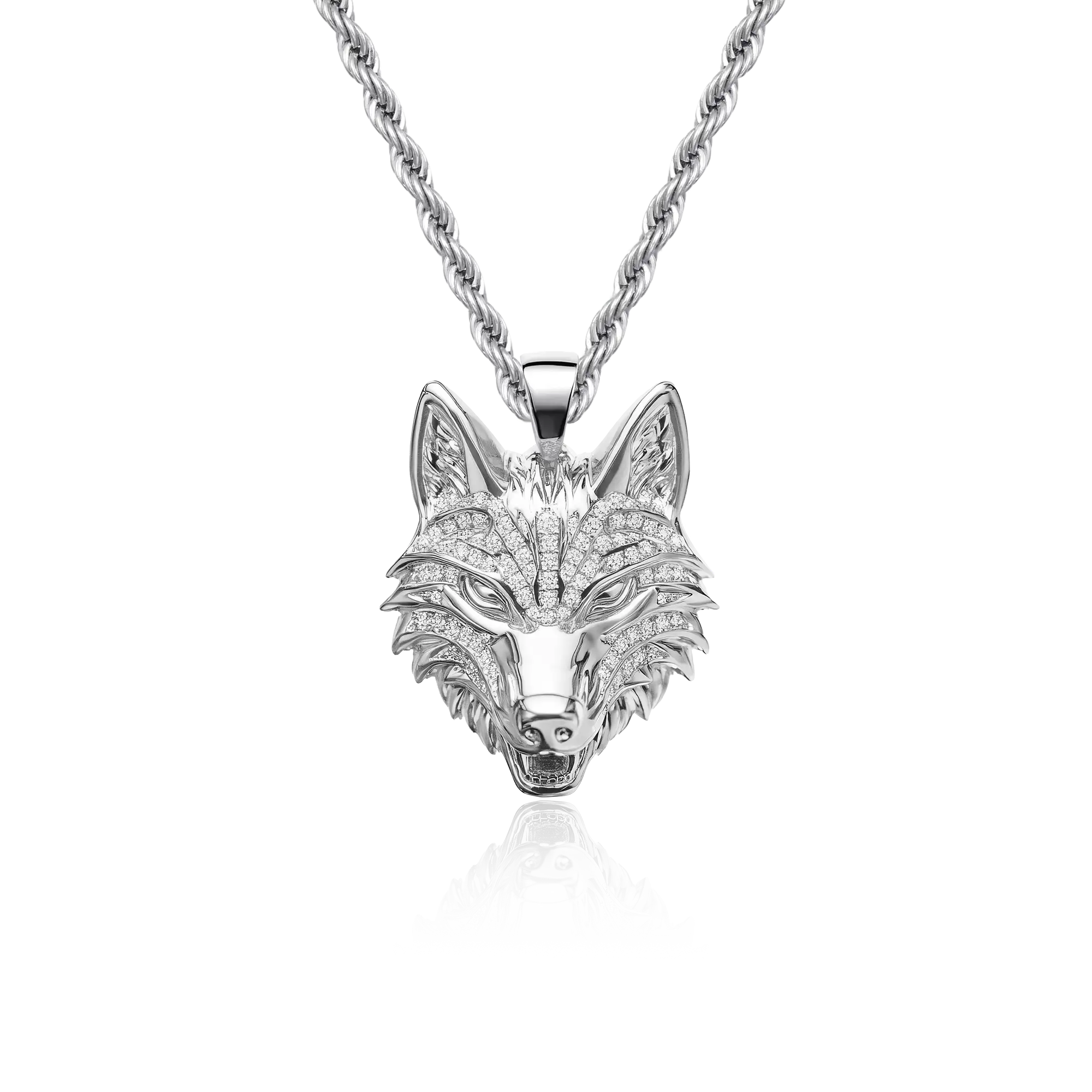 Fierce Wolf Pendant - Style 5