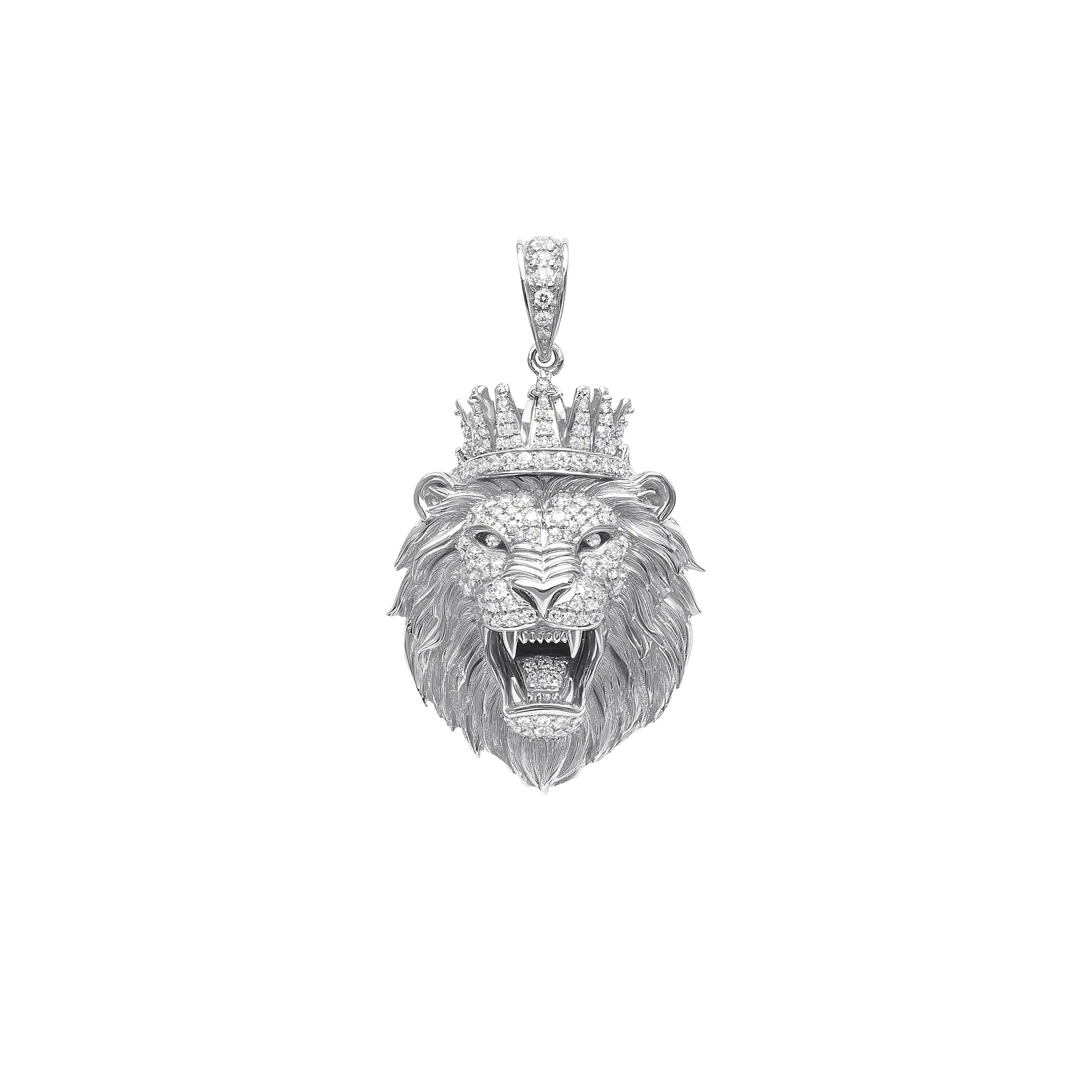 Crowned Lion Pendant - Style 6