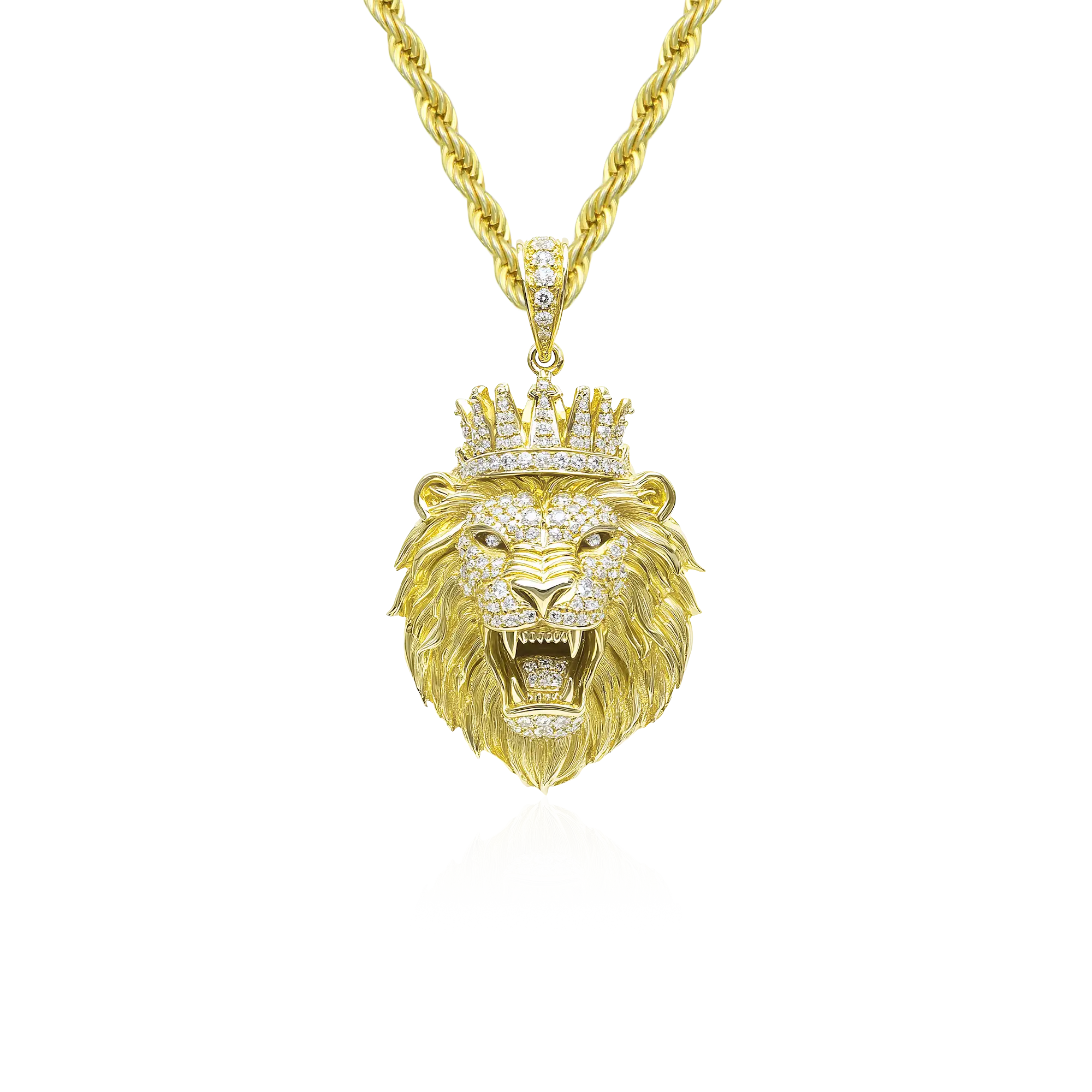 Crowned Lion Pendant - Style 6