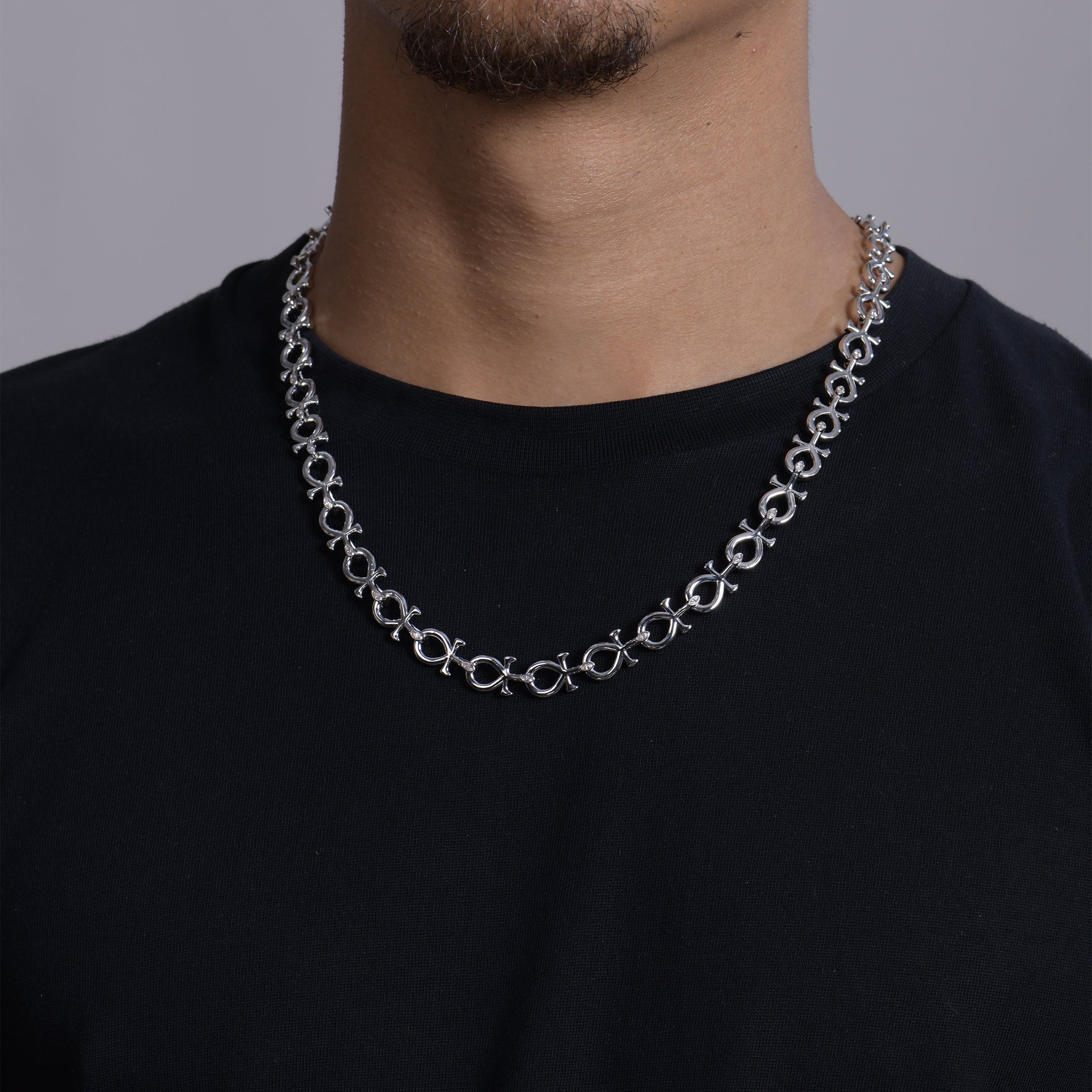 Anka Iced Marquise Bezel Chain