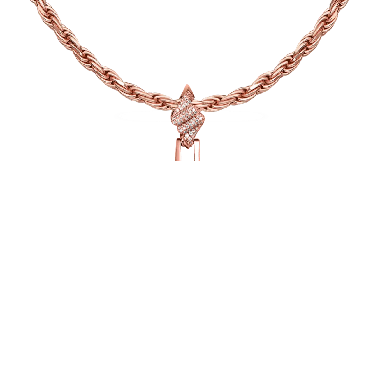 5mm Bail-Custom Rotating Double Sided Moissanite Thorns Photo Necklace Pendant
