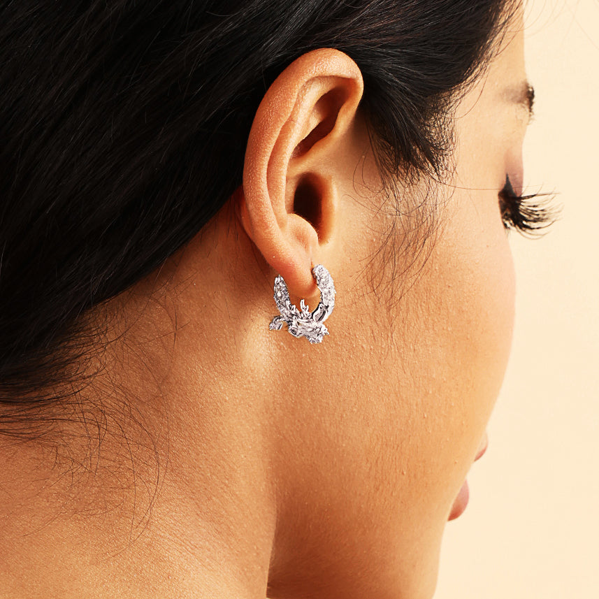 Single WONG Dragon Hoop Earring