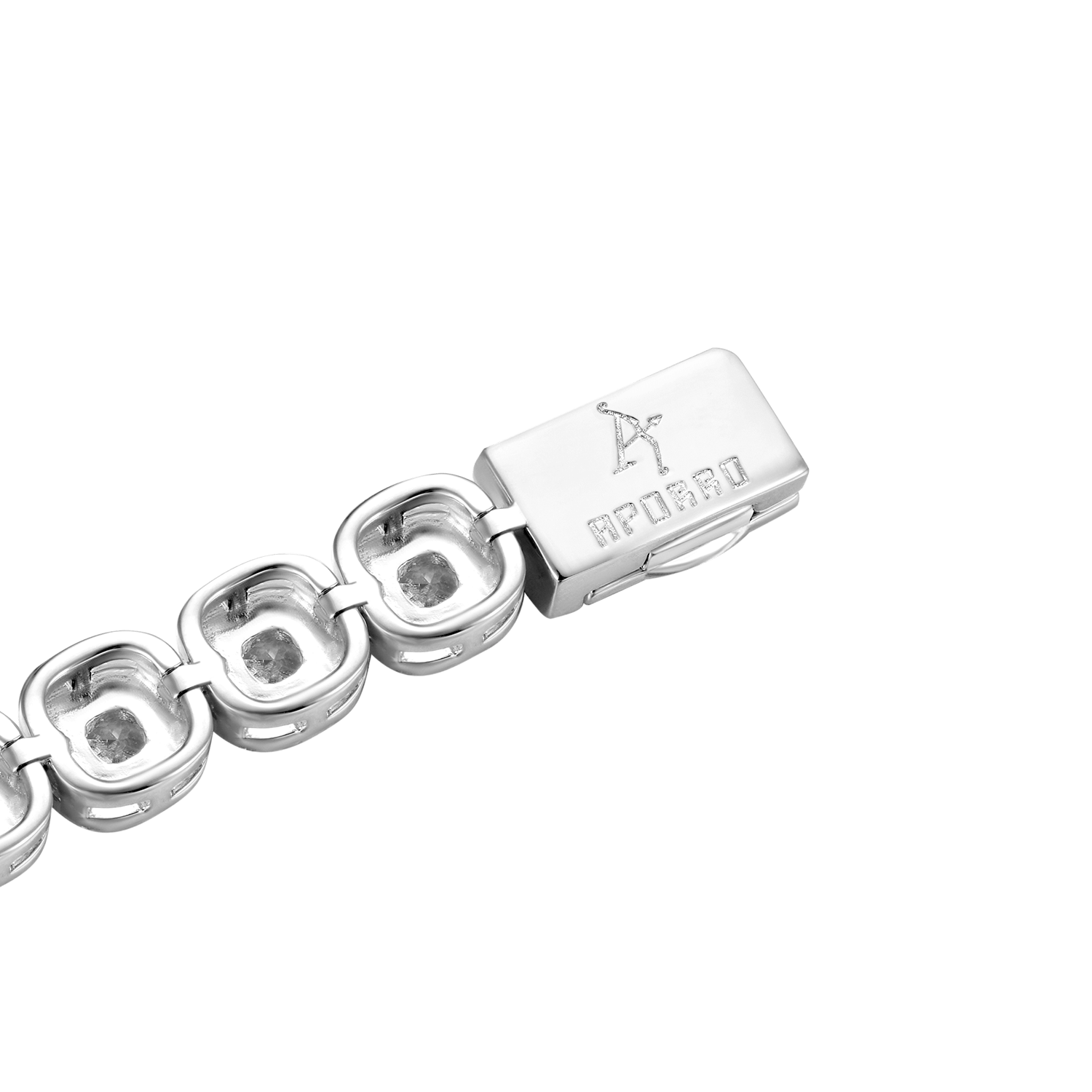 Cushion-Cut Clustered Tennis Bracelet - 7mm