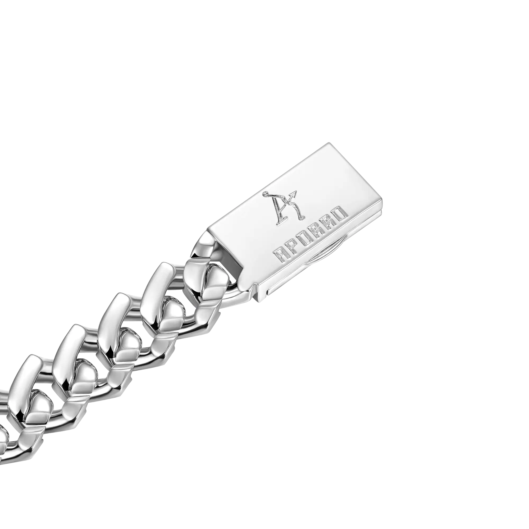 Custom Plain Gold Prong Bracelet - White Gold