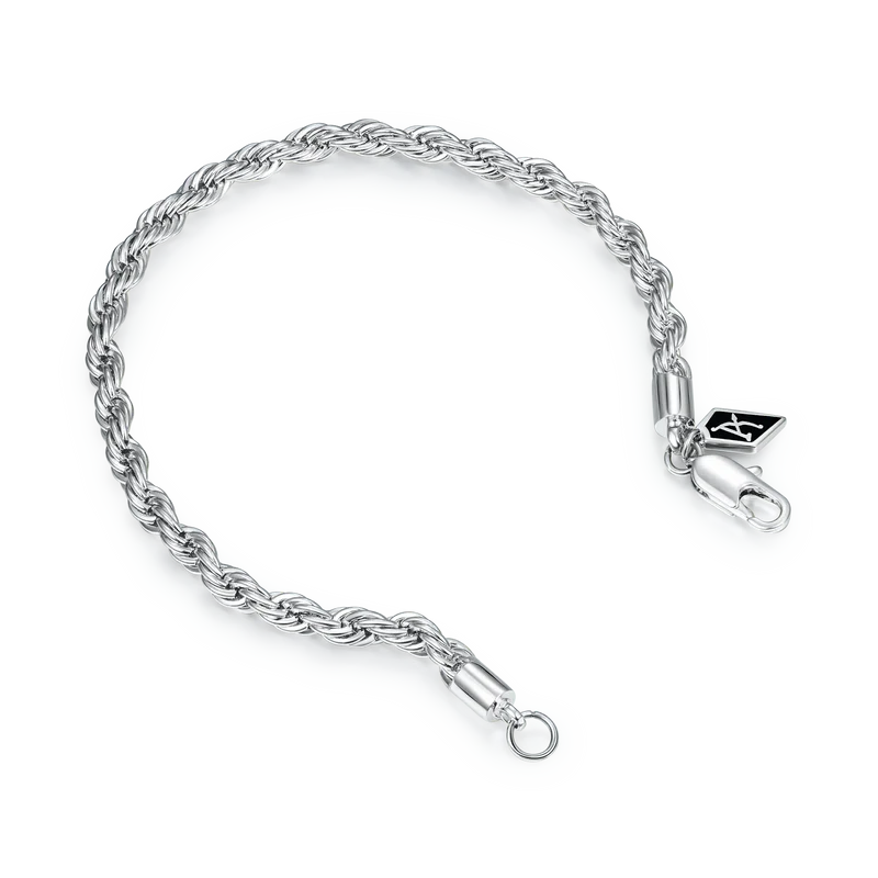 Rope Bracelet - White Gold