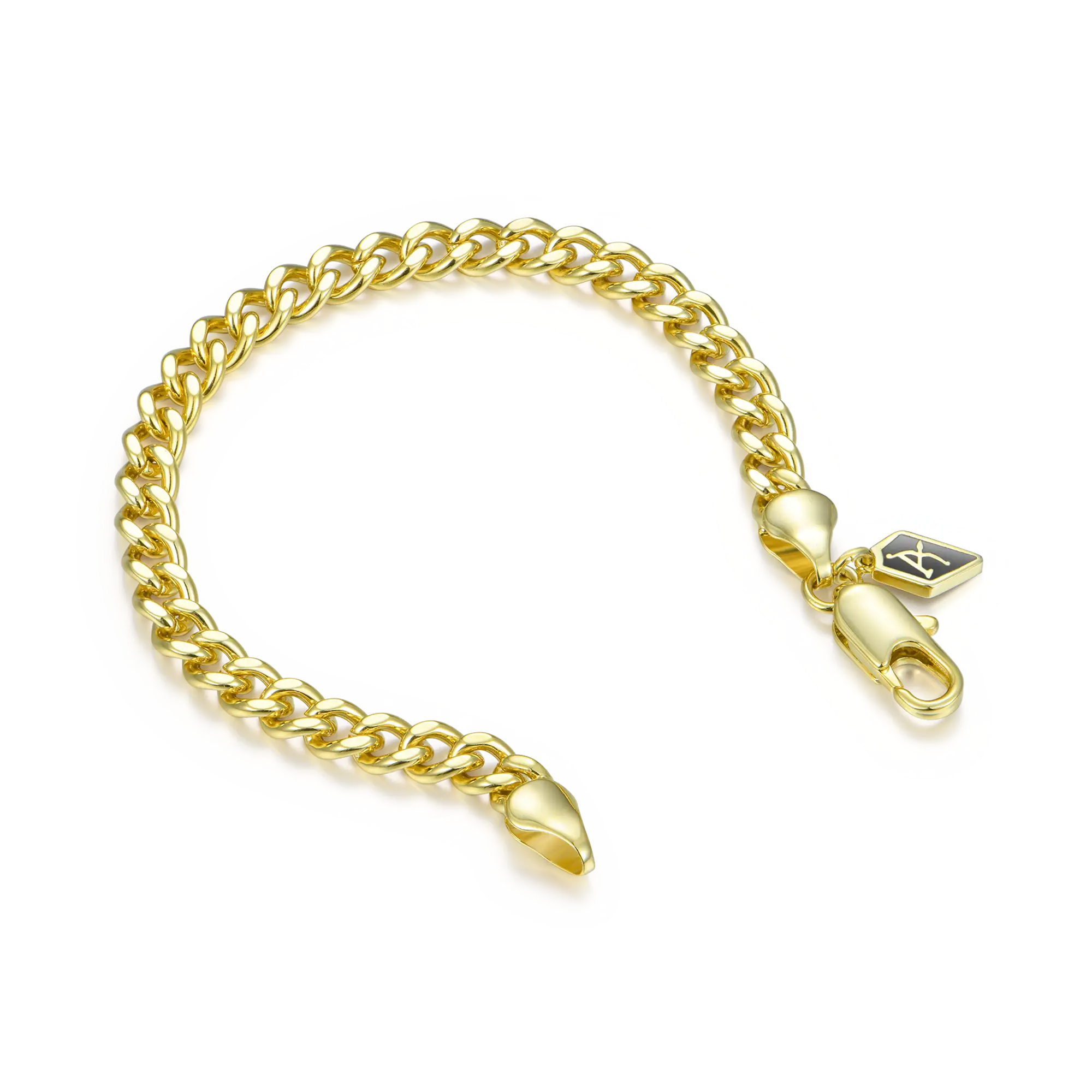 Miami Micro Cuban Curb Bracelet - Yellow Gold