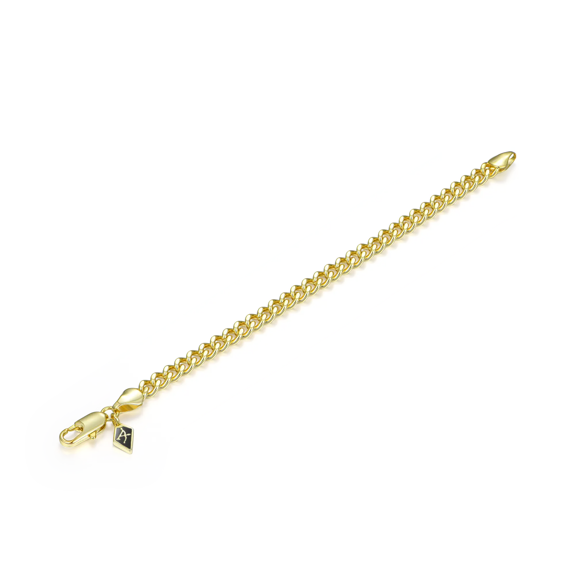 Miami Micro Cuban Curb Bracelet - Yellow Gold