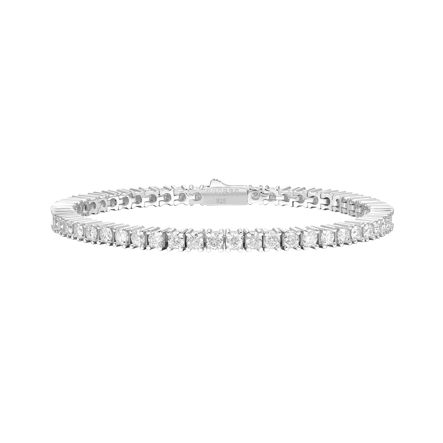3mm Iced Tennis Bracelet for Men & Women - Moissanite Diamond – APORRO