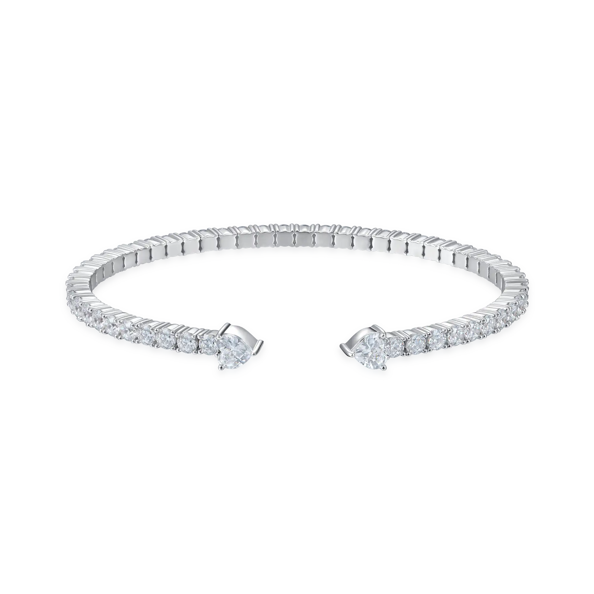 Women's Multiple Spring Tennis Bangle Bracelet