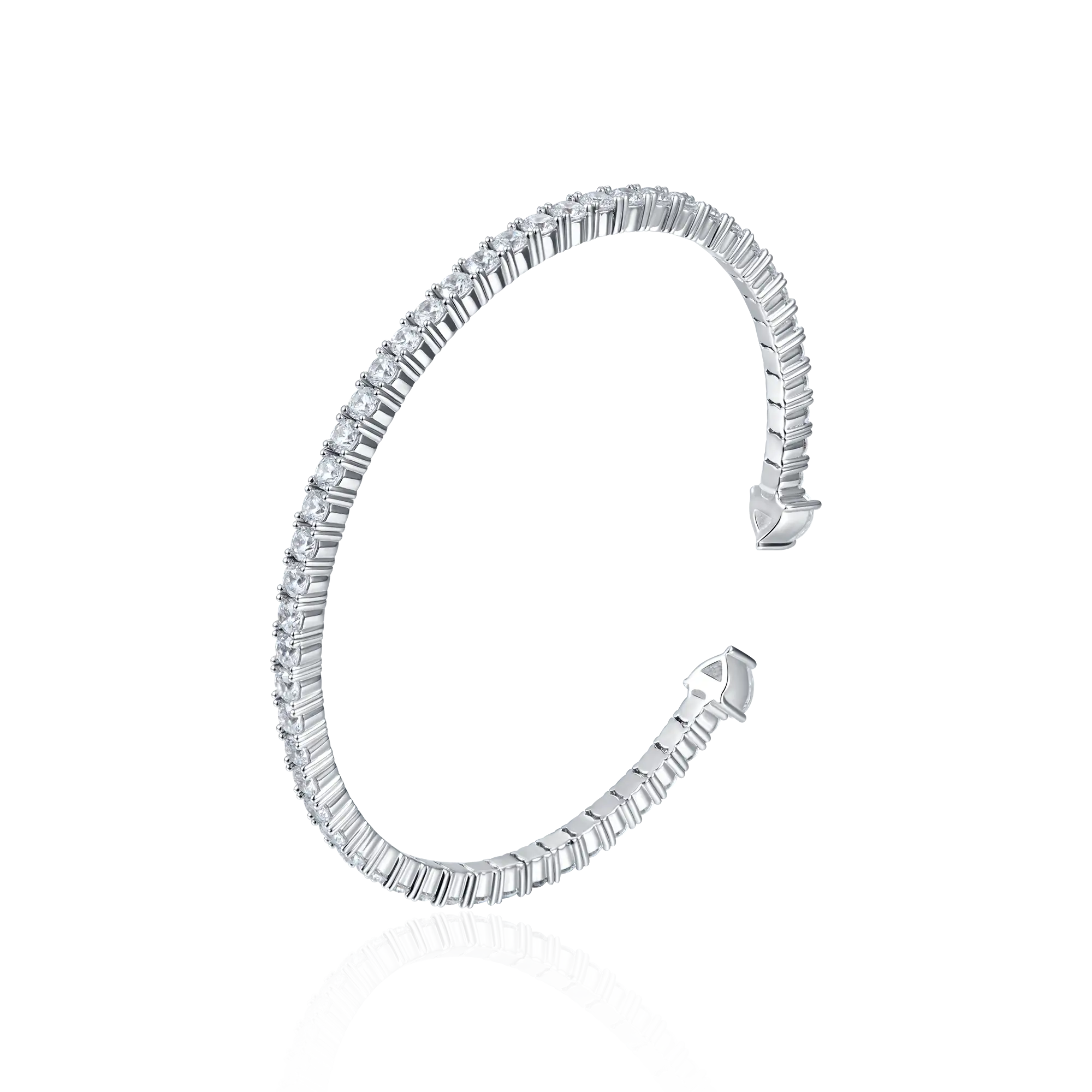 Women's Multiple Spring Tennis Bangle Bracelet